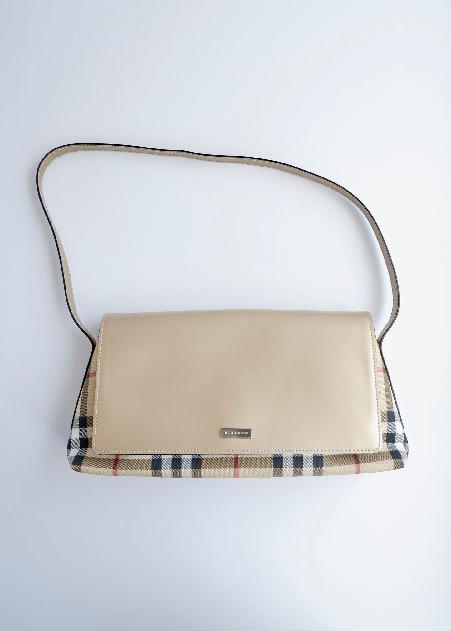 Authentic Preowned Vintage Burberry Nova Check Shoulder Bag