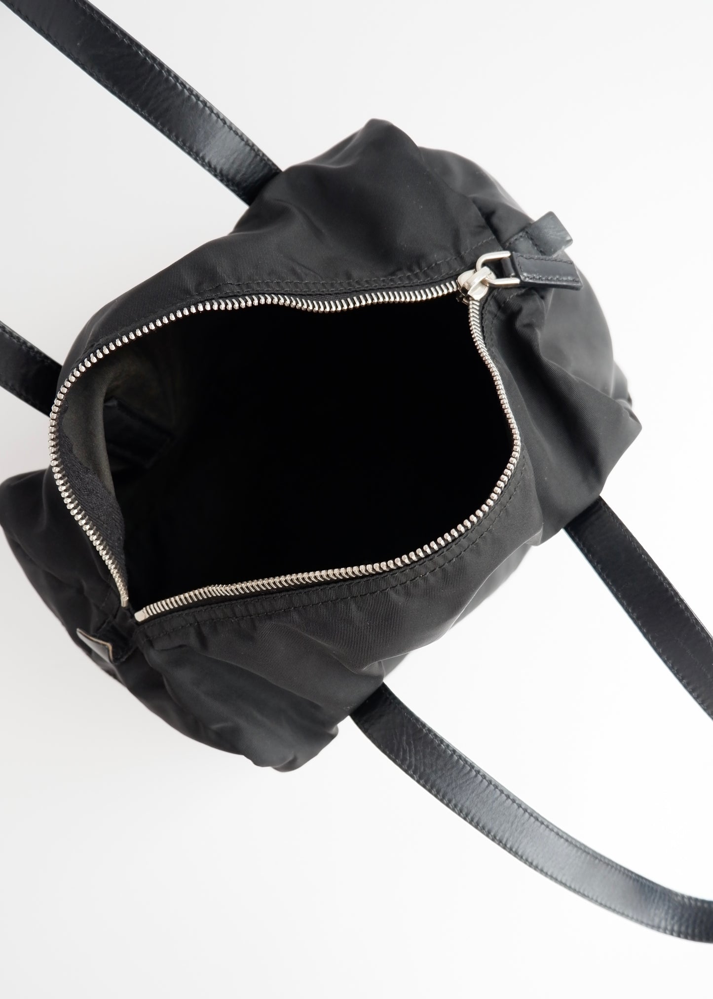 Authentic Preowned Prada Black Nylon Bowler Shoulder Bag