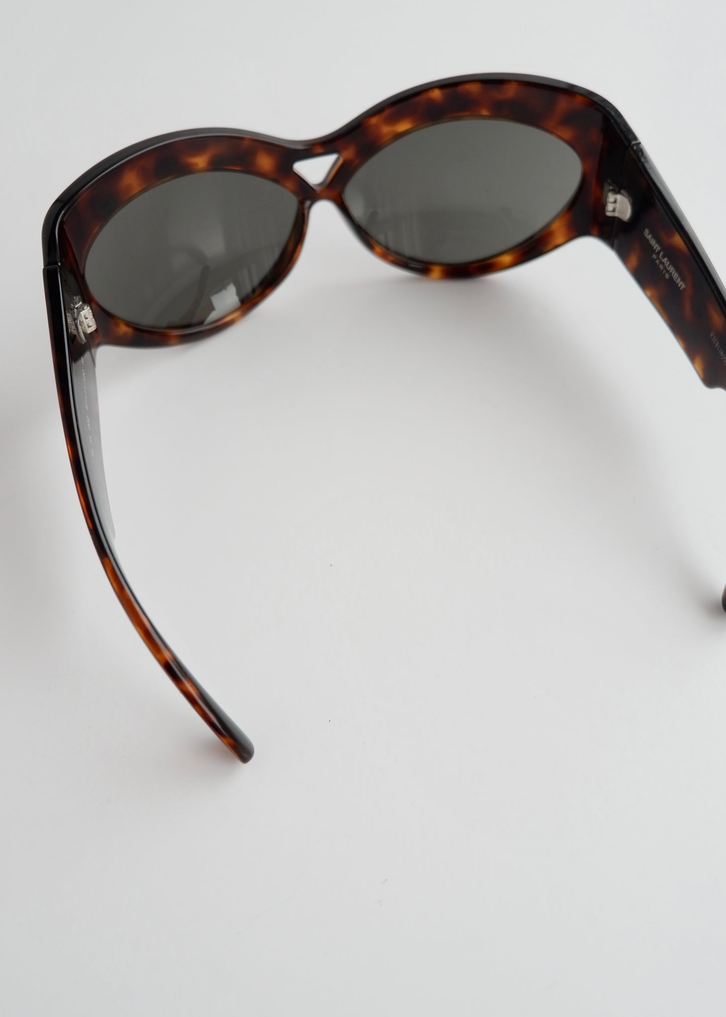 Authentic Preowned Saint Laurent Brown Tortoise Cat Eye Sungasses