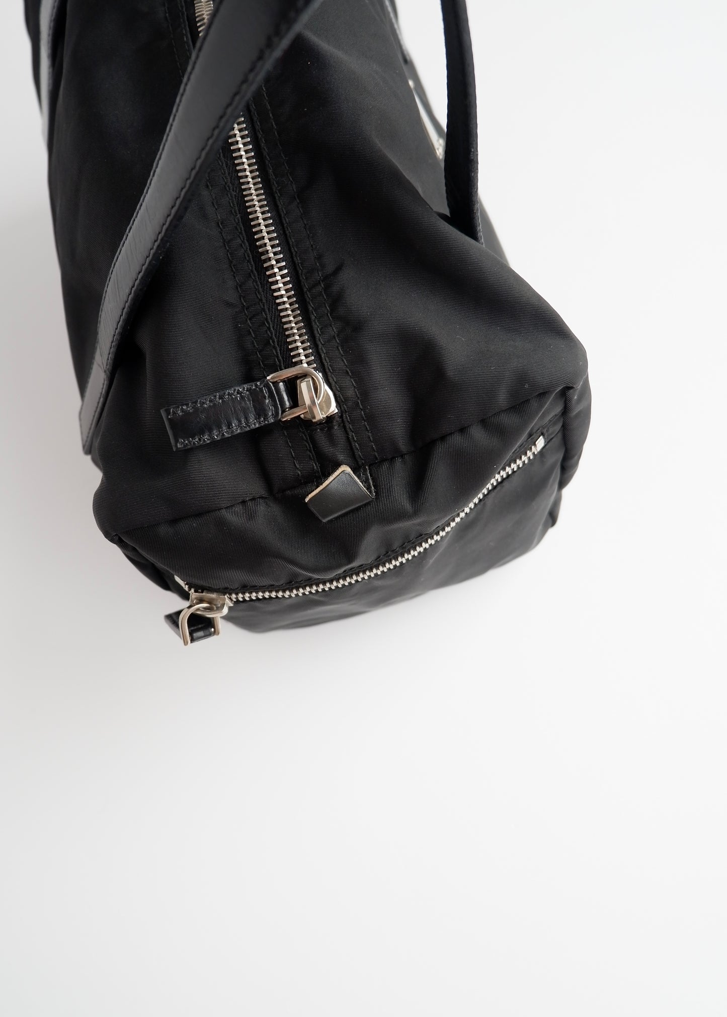 Authentic Preowned Prada Black Nylon Bowler Shoulder Bag