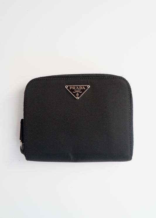 Authentic Preowned Prada Black Nylon Bi-Fold Wallet