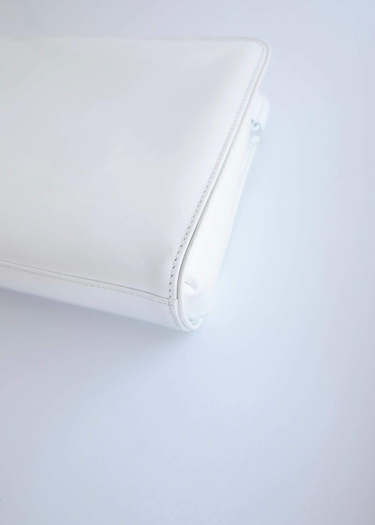 Authentic Preowned Vintage Givenchy White Leather Clutch