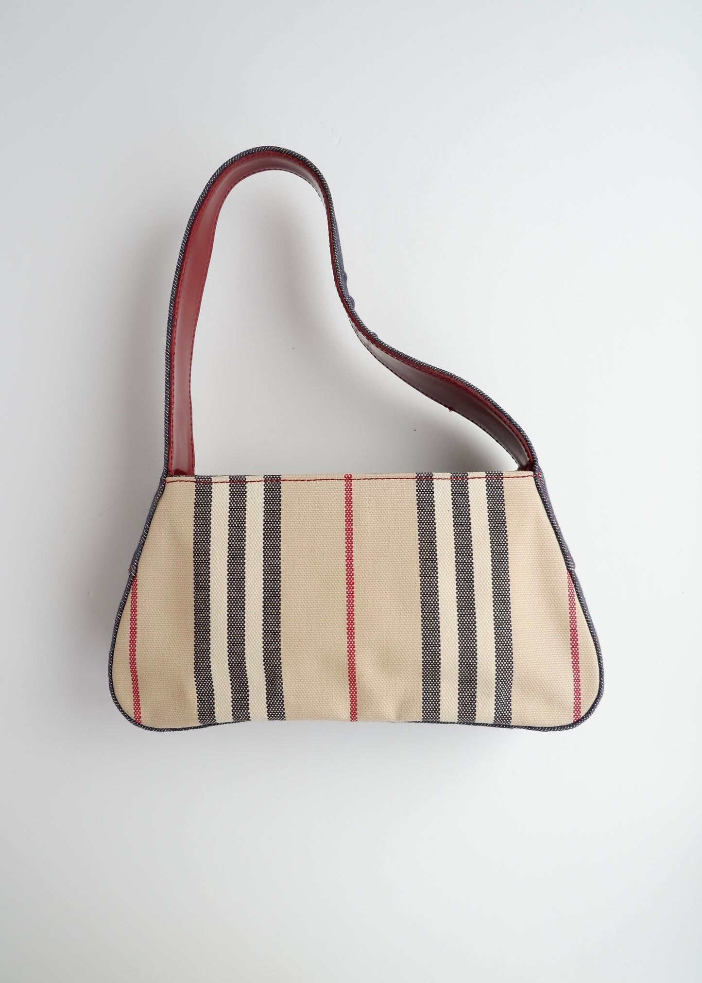 Authentic Preowned Vintage Burberry Novacheck/ Denim Shoulder Bag