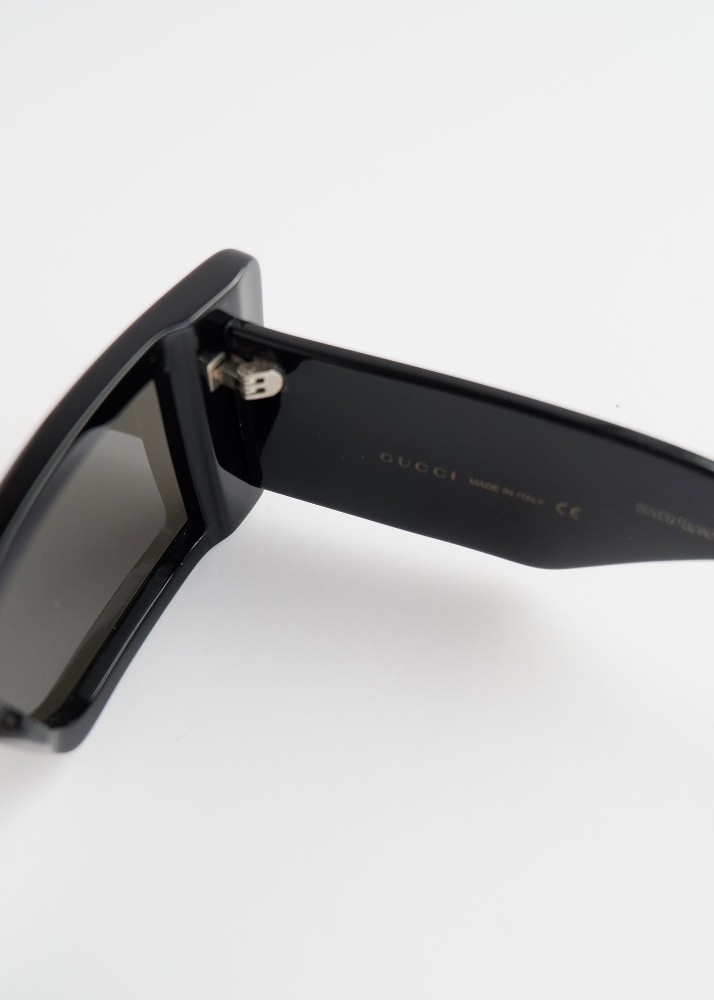 Authentic Preowned Gucci Black Rectangular Frame Sunglasses