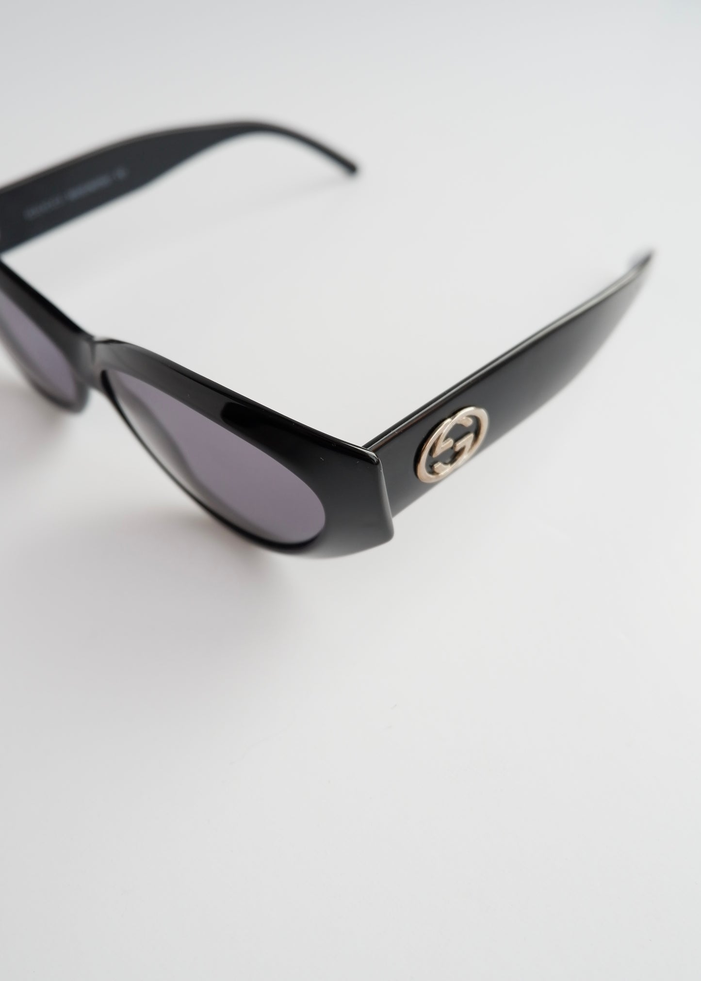 Authentic Preowned Gucci Black Cat Eye Sunglasses