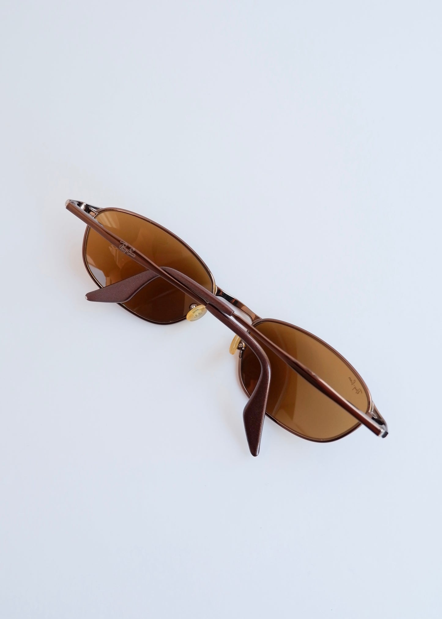 Authentic Preowned Vintage Ray Ban Brown Metal Frame Sunglasses