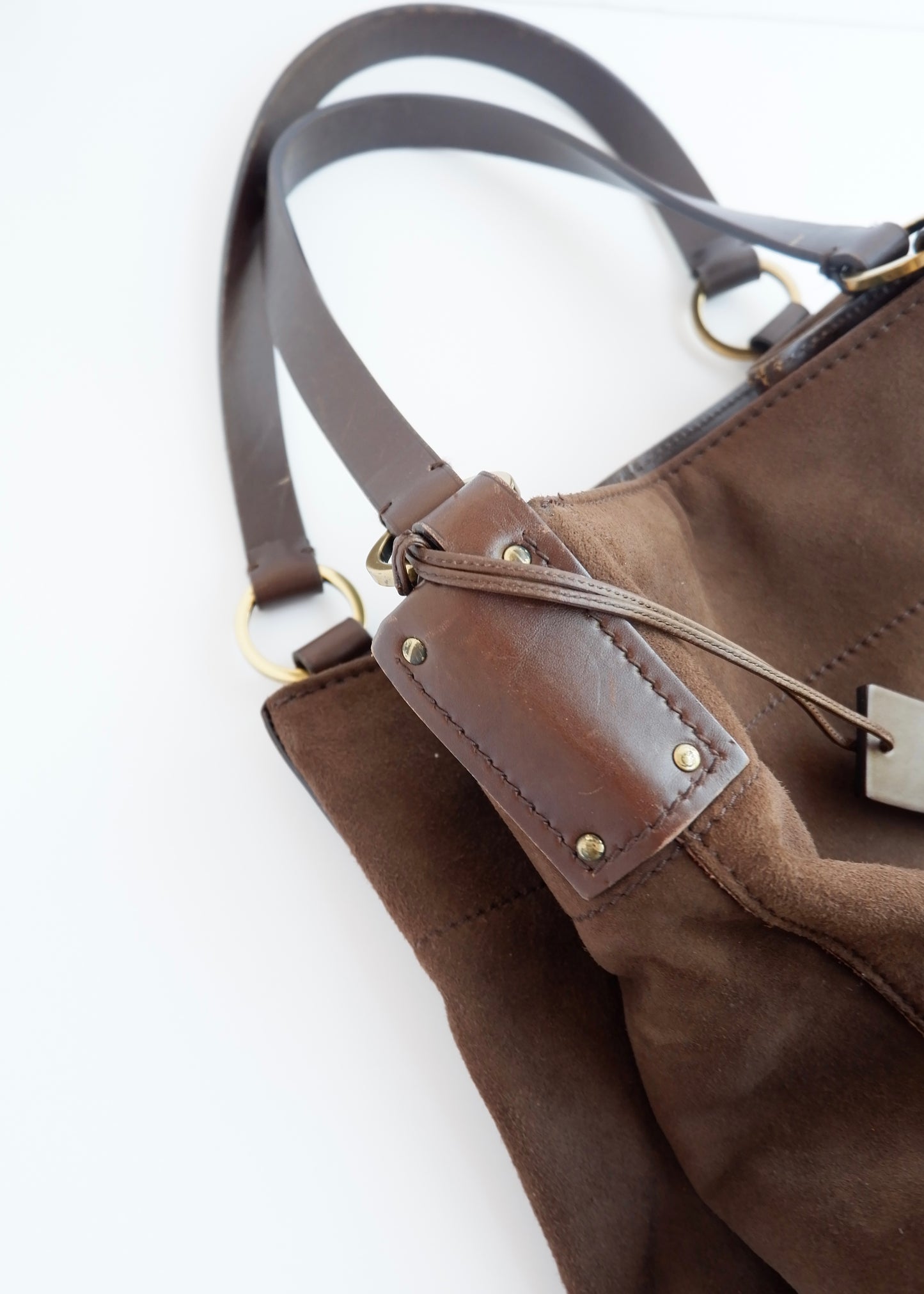 Authentic Preowned Gucci Brown Suede Hobo Shoulder Bag