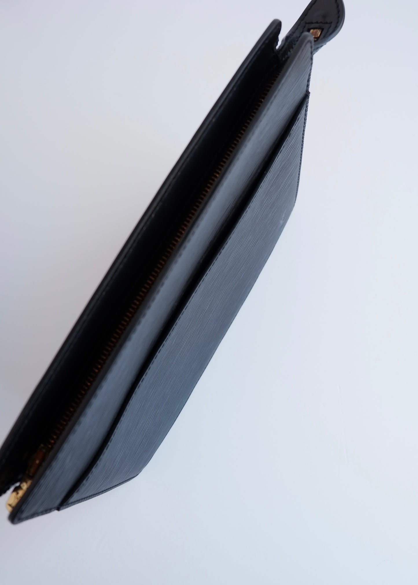 Authentic Preowned Louis Vuitton Black Epi Clutch