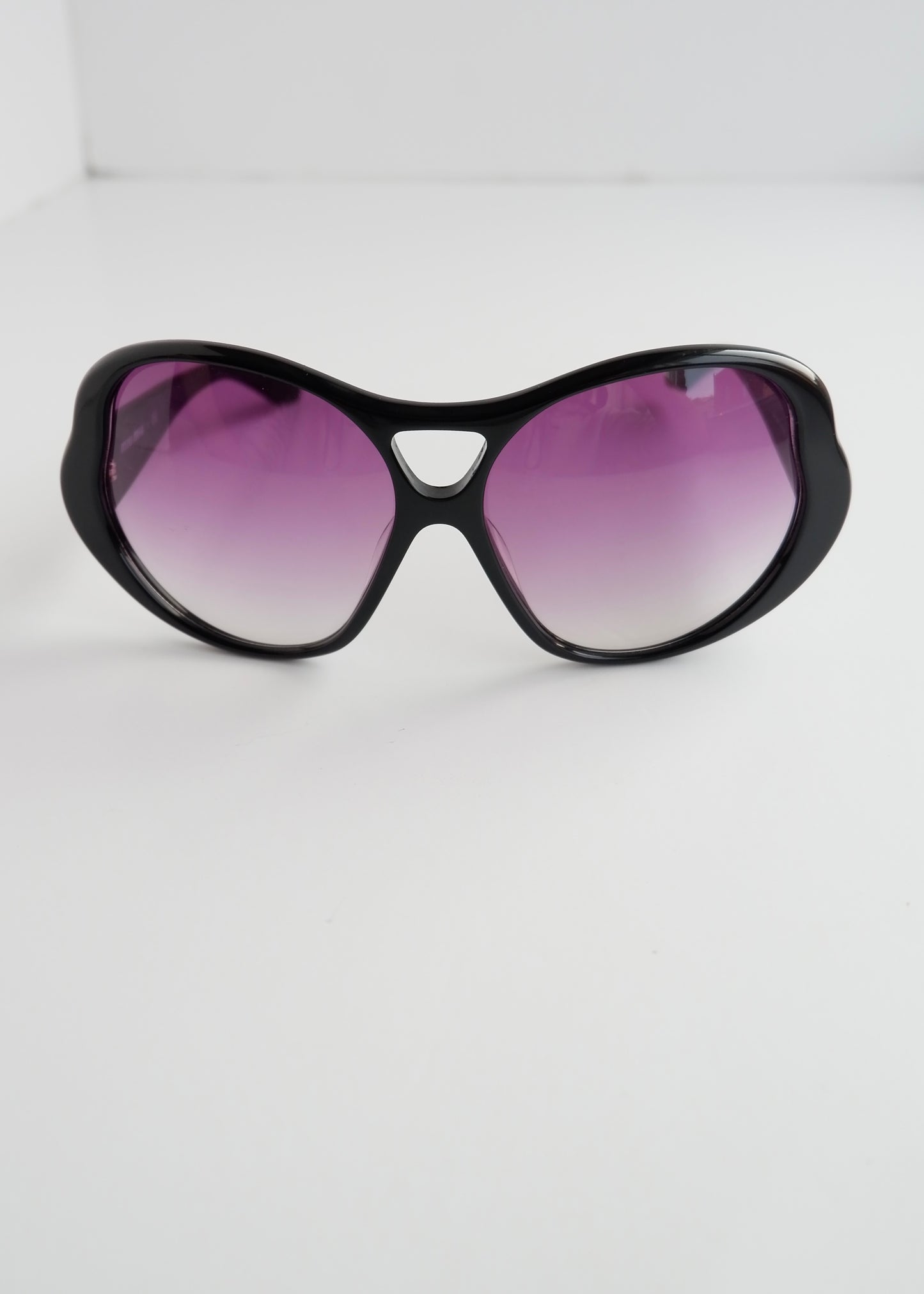 Authentic Preowned Miu Miu Black/Purple Frame Oversized Sunglasses
