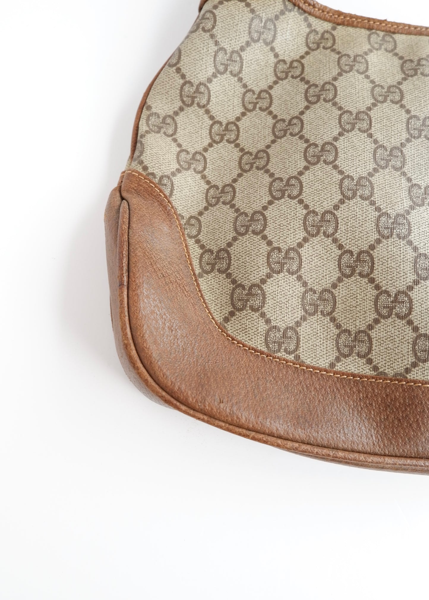 Authentic Preowned Vintage Gucci Brown GG Canvas Jackie Shoulder Bag
