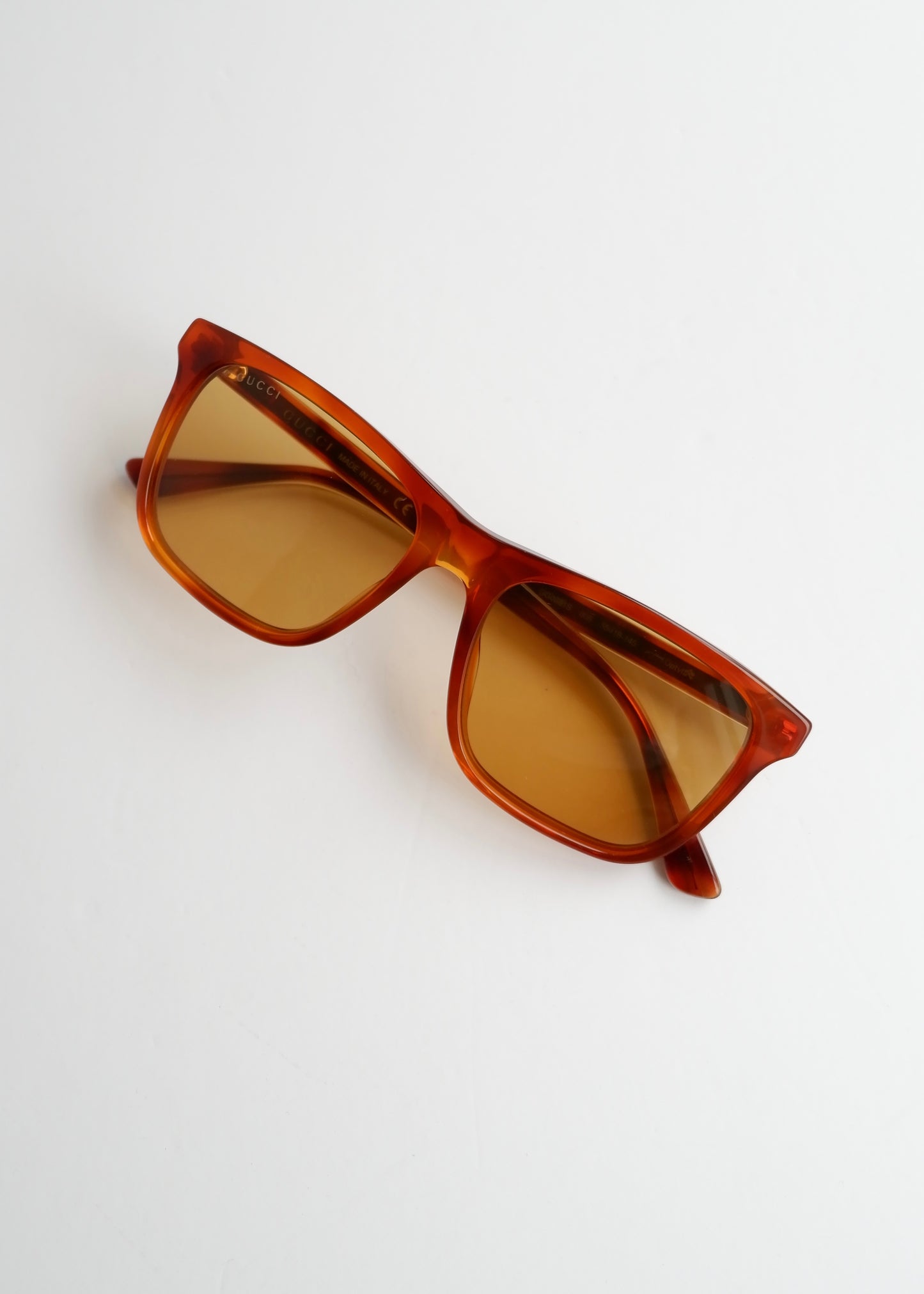 Authentic Preowned Gucci Brown Square Frame Acetate Sunglasses