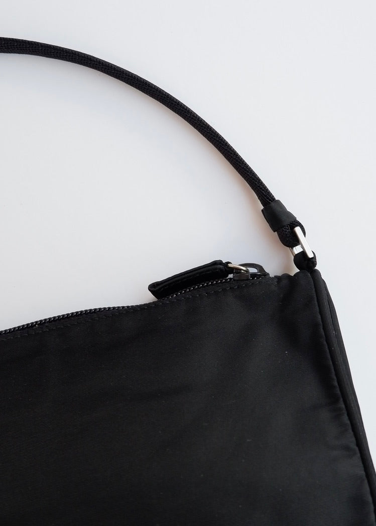 Authentic Preowned Prada Black Nylon Pochette Shoulder Bag