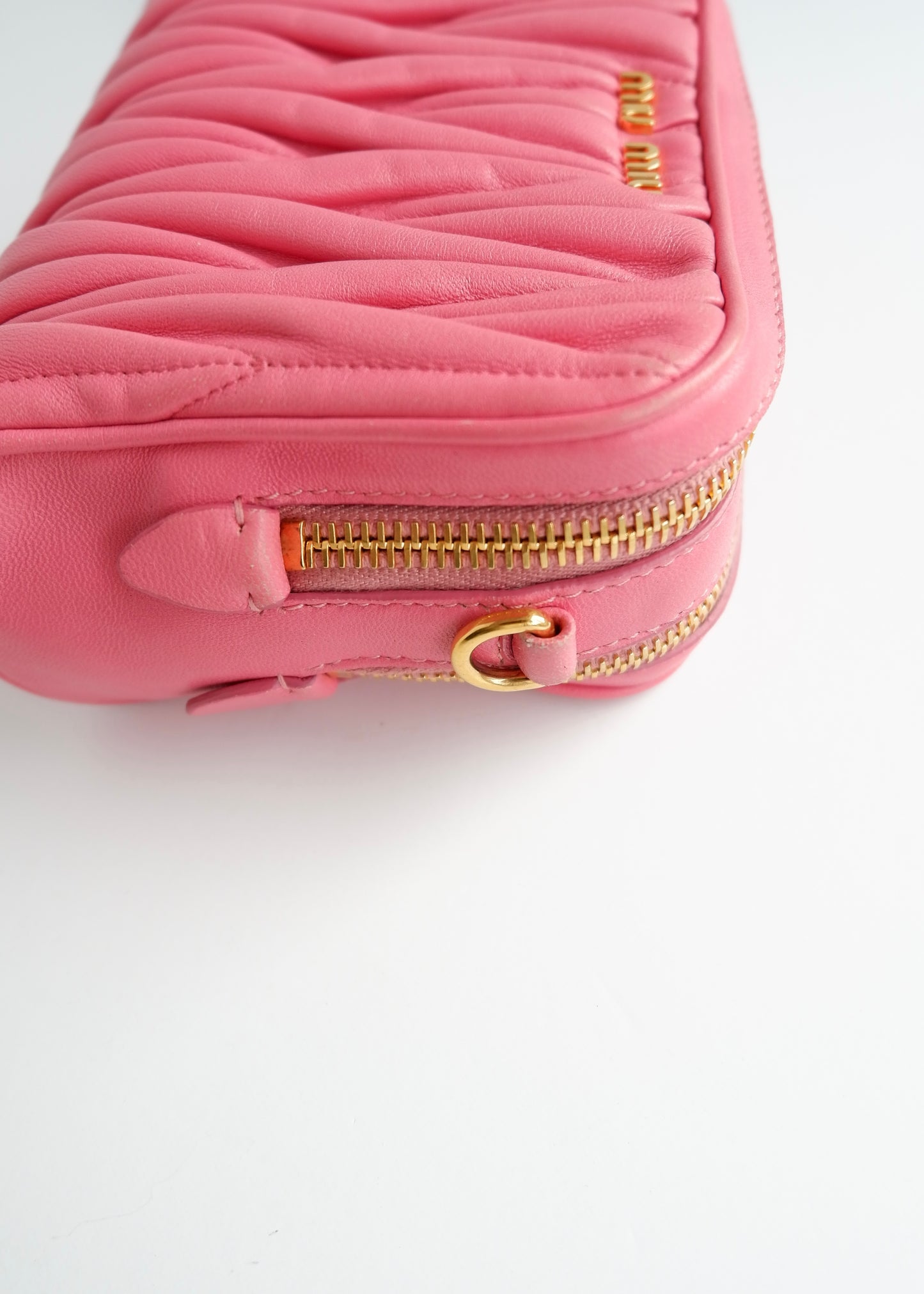 Authentic Preowned Miu Miu Pink Leather Crossbody