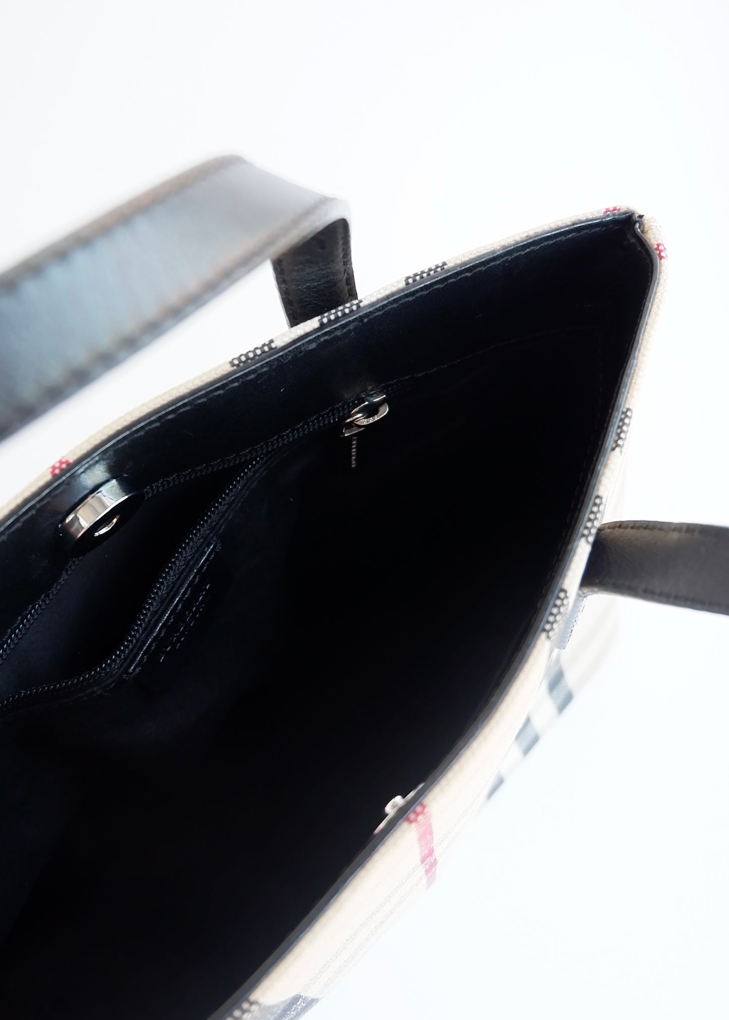 Authentic Preowned Burberry Canvas Nova Check Top Handle Bag