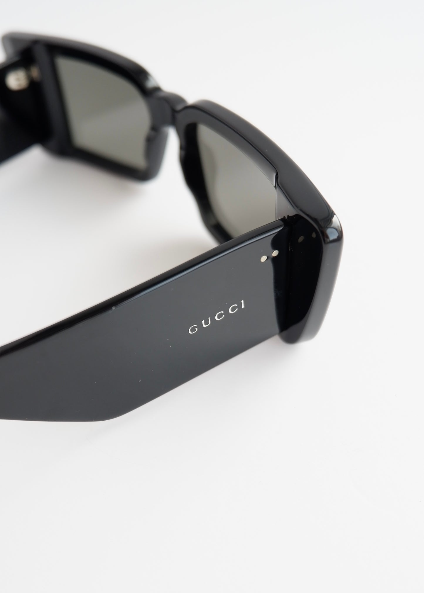 Authentic Preowned Gucci Black Rectangular Frame Sunglasses