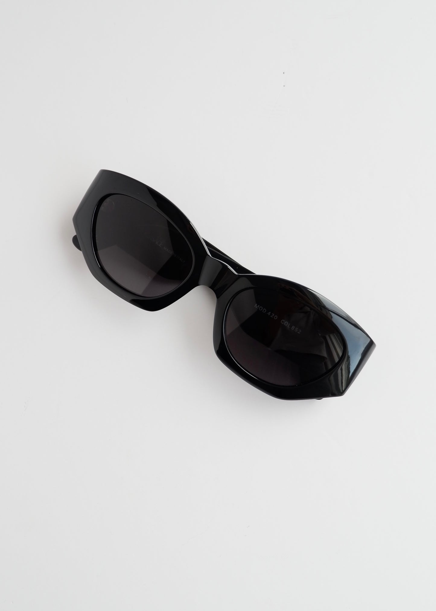 Authentic Preowned Versace Black Cat Eye Sunglasses