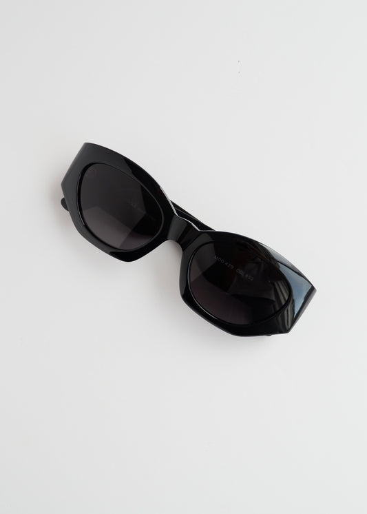 Authentic Preowned Versace Black Cat Eye Sunglasses