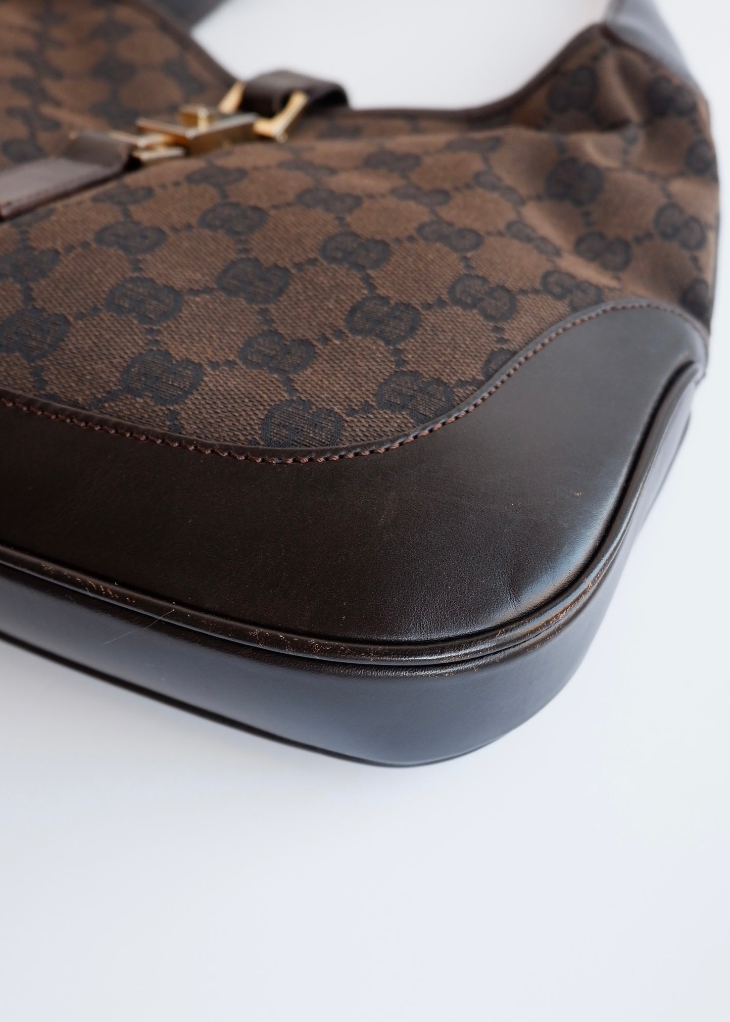 Authentic Preowned Gucci Brown GG Canvas Jackie Bag