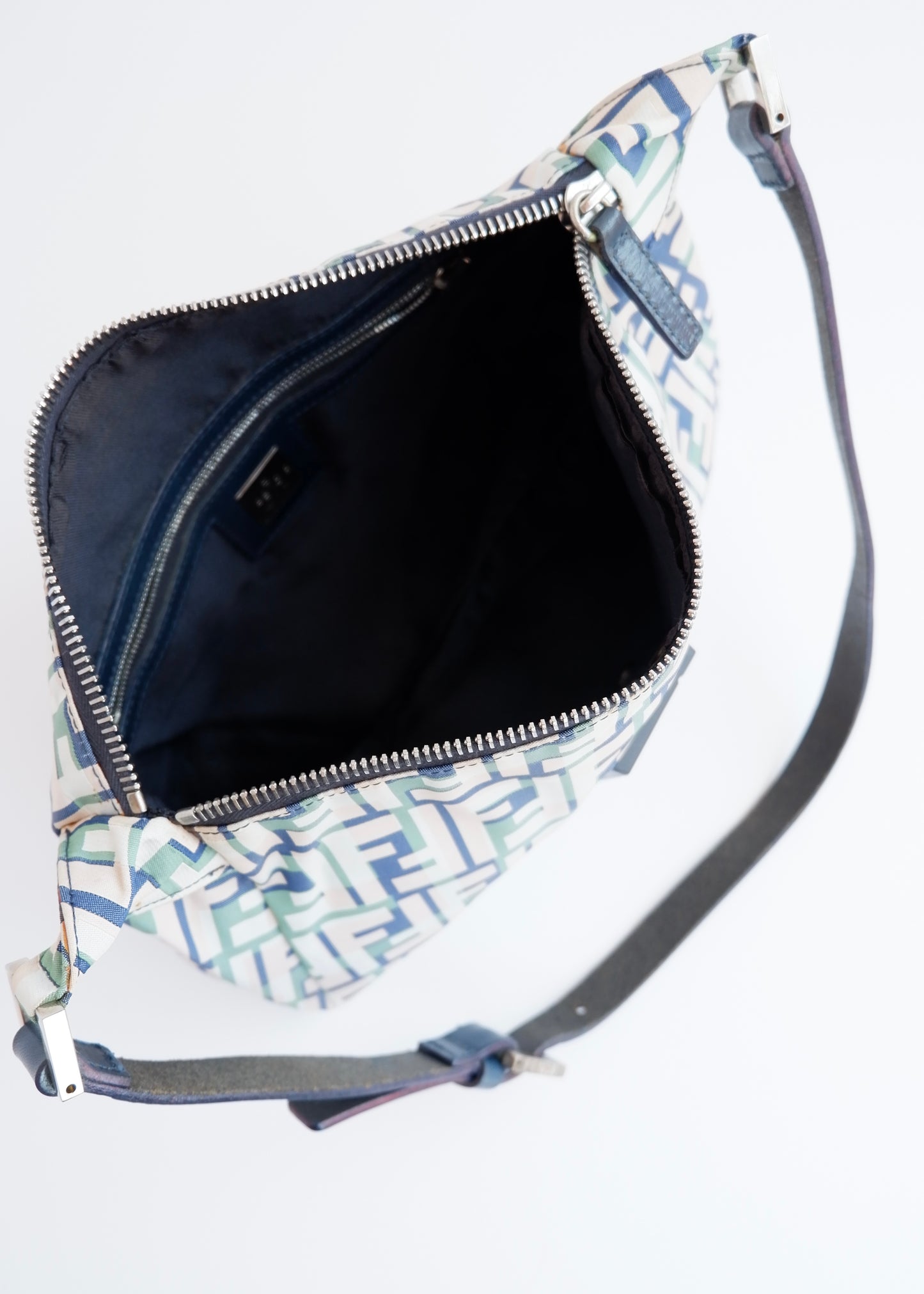 Authentic Preowned Fendi Multi Color Zucca Canvas Shoulder Bag