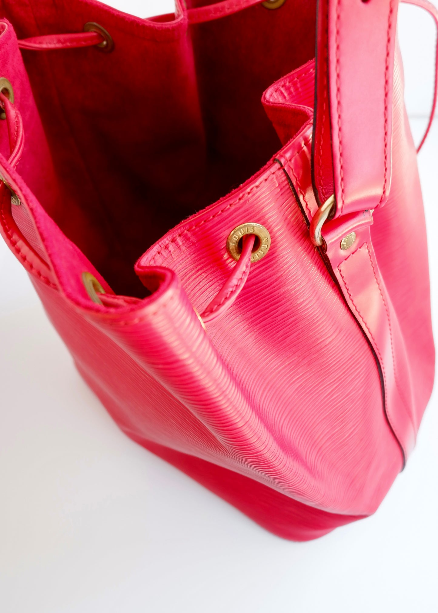 Authentic Preowned Louis Vuitton Red Epi Leather Noe GM Shoulder Bag