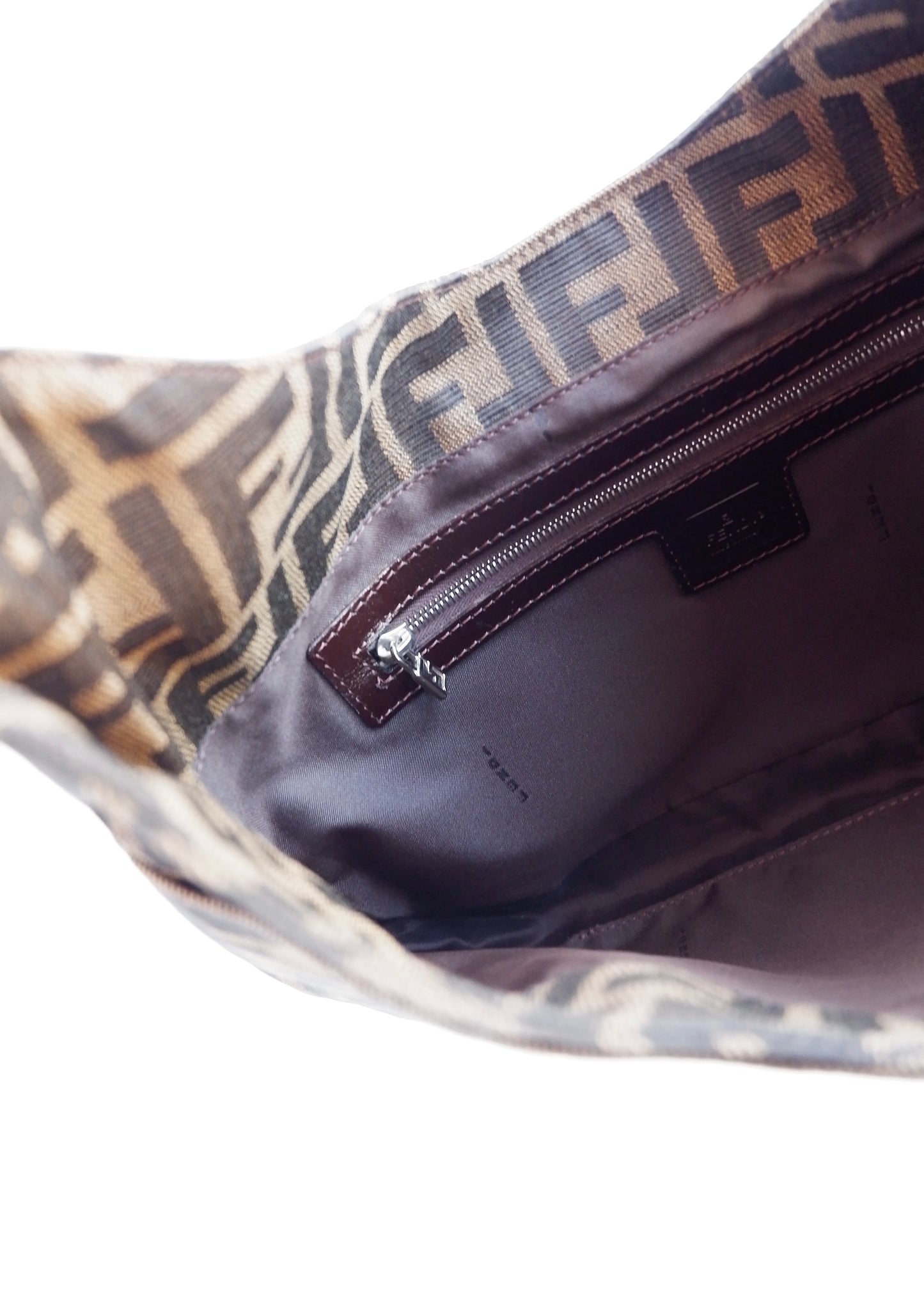 Authentic Preowned Fendi Brown Zucca Shoulder Bag