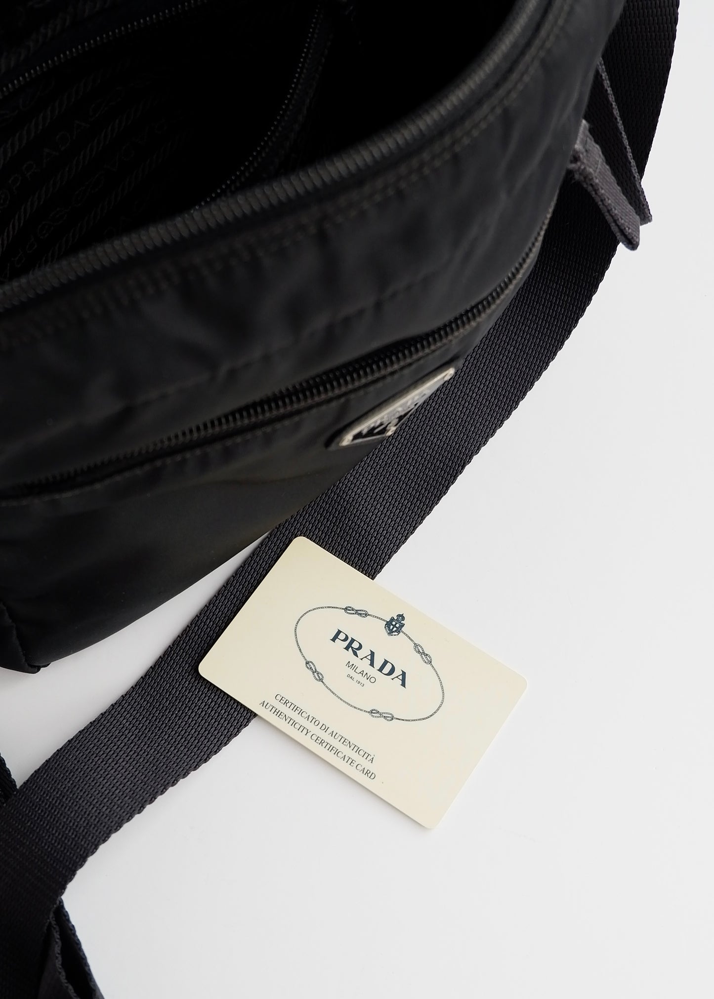 Authentic Preowned Prada Black Nylon Crossbody Bag