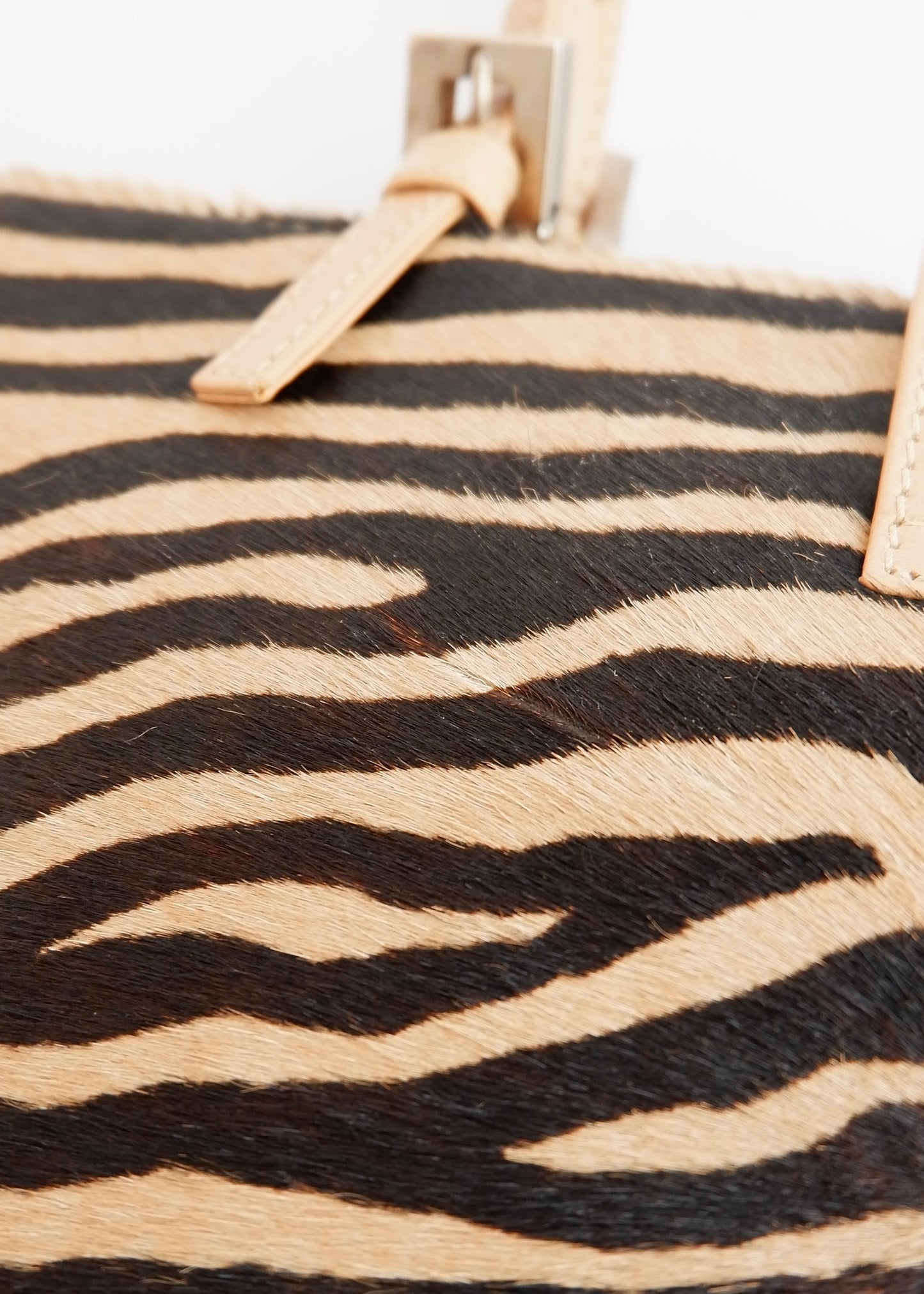 Authentic Preowned Fendi Zebra Print Shoulder Bag