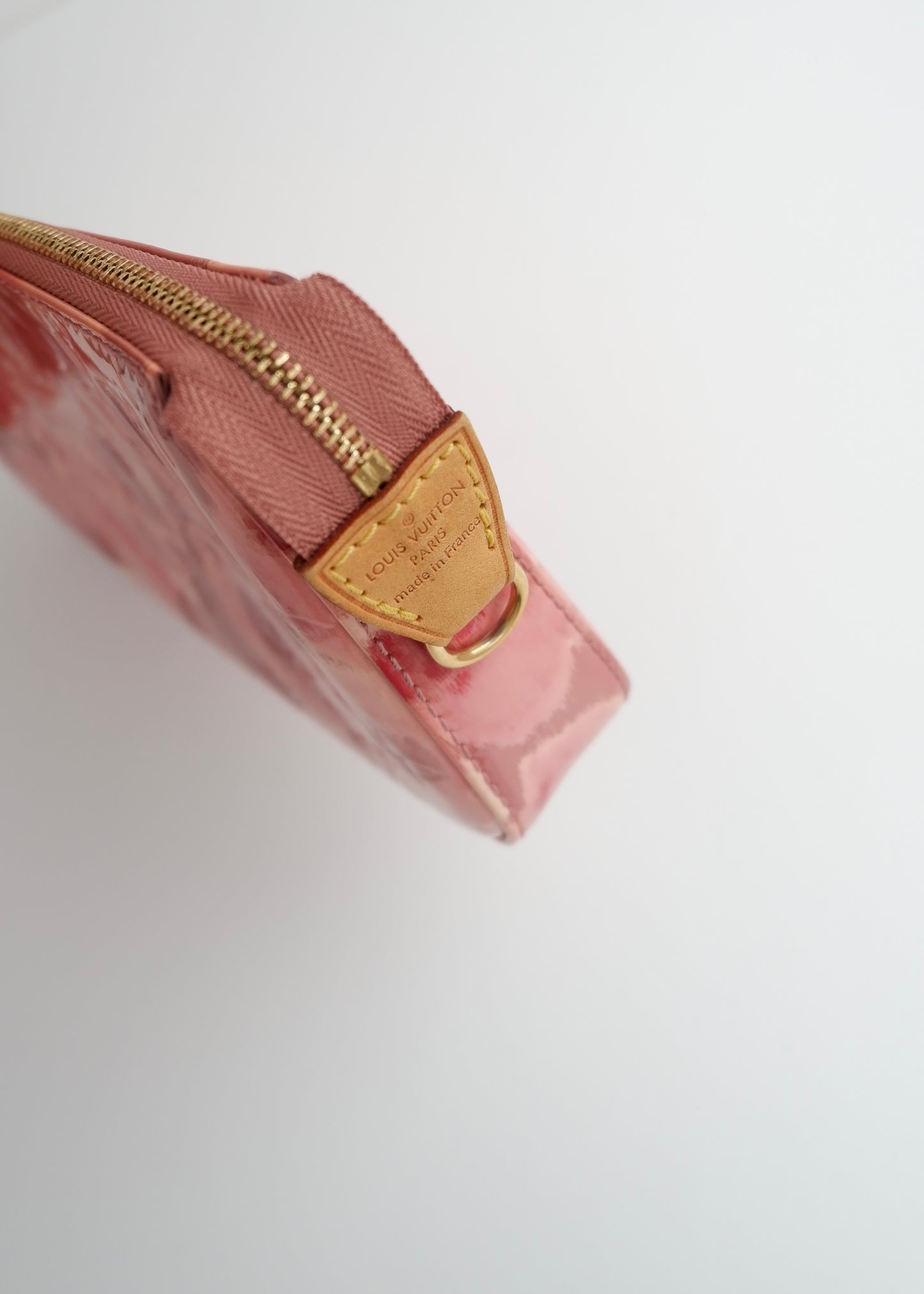 Authentic Preowned Louis Vuitton Limited Edition Rose Velours Monogram Ikat Pochette Crossbody Bag