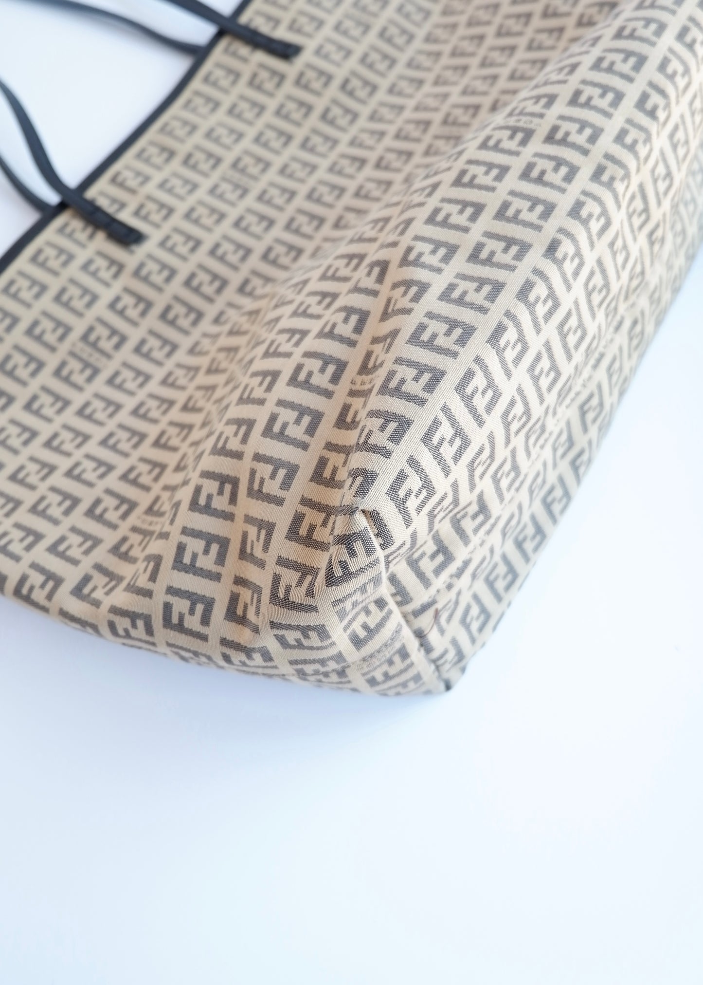 Authentic Preowned Fendi Black Zucchino Tote Bag