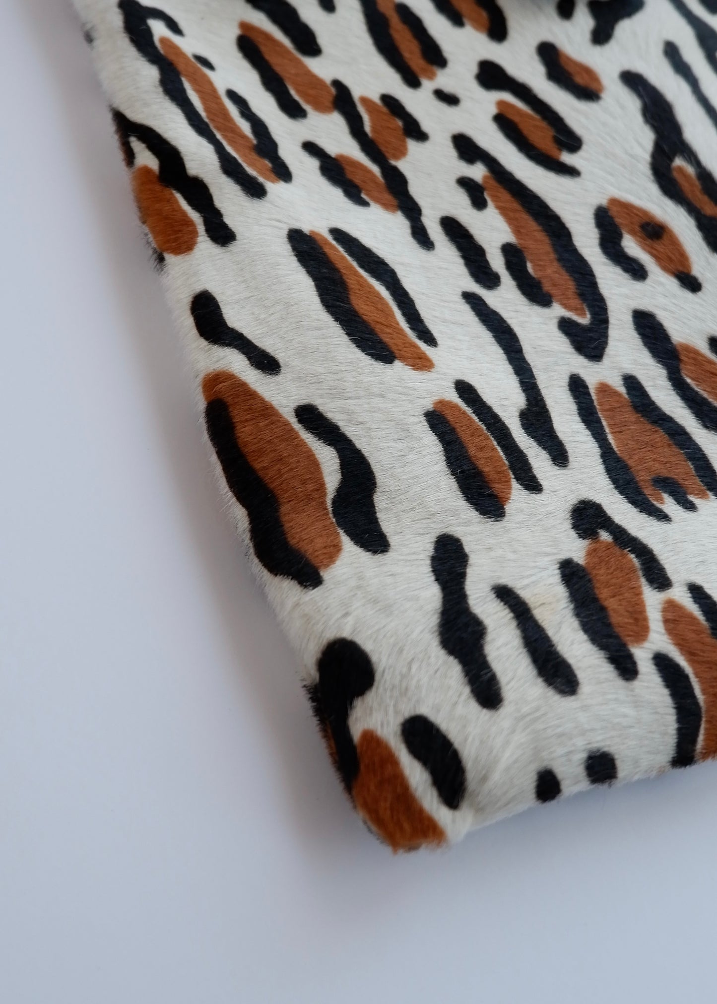 Authentic Preowned Vintage Fendi White Leopard Print Tote Bag