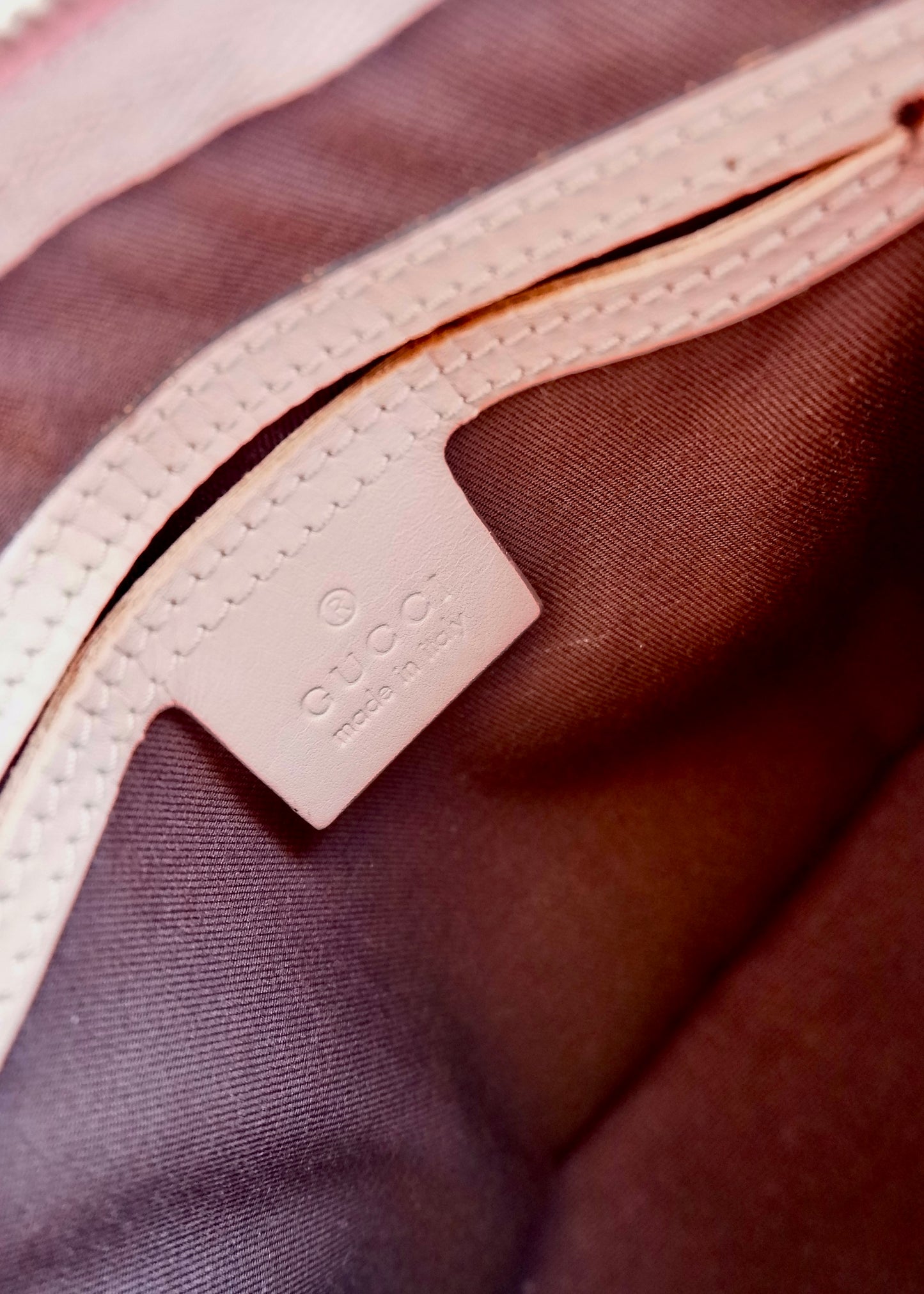 Authentic Preowned Gucci Pink GG Canvas Mini Boston Bag