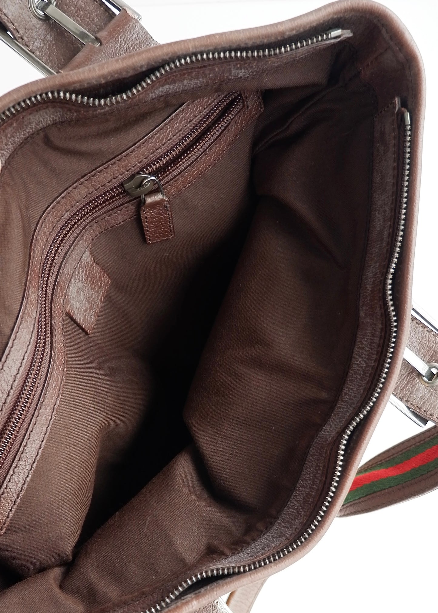Authentic Preowned Gucci GG Cavnas Sherry Line Tote Bag