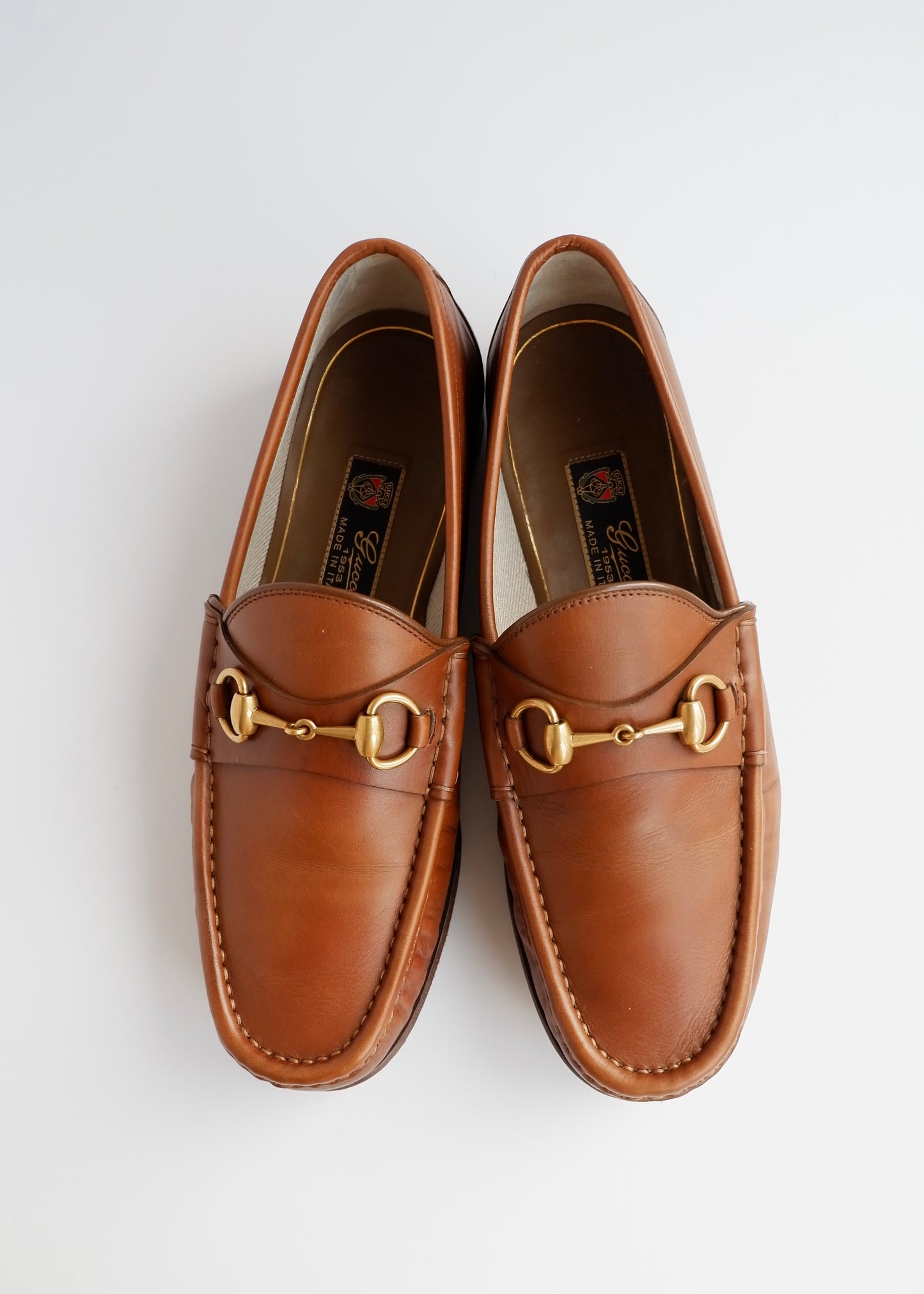 Authentic Preowned Gucci Chestnut Brown Leather Loafers - Mens 7.5