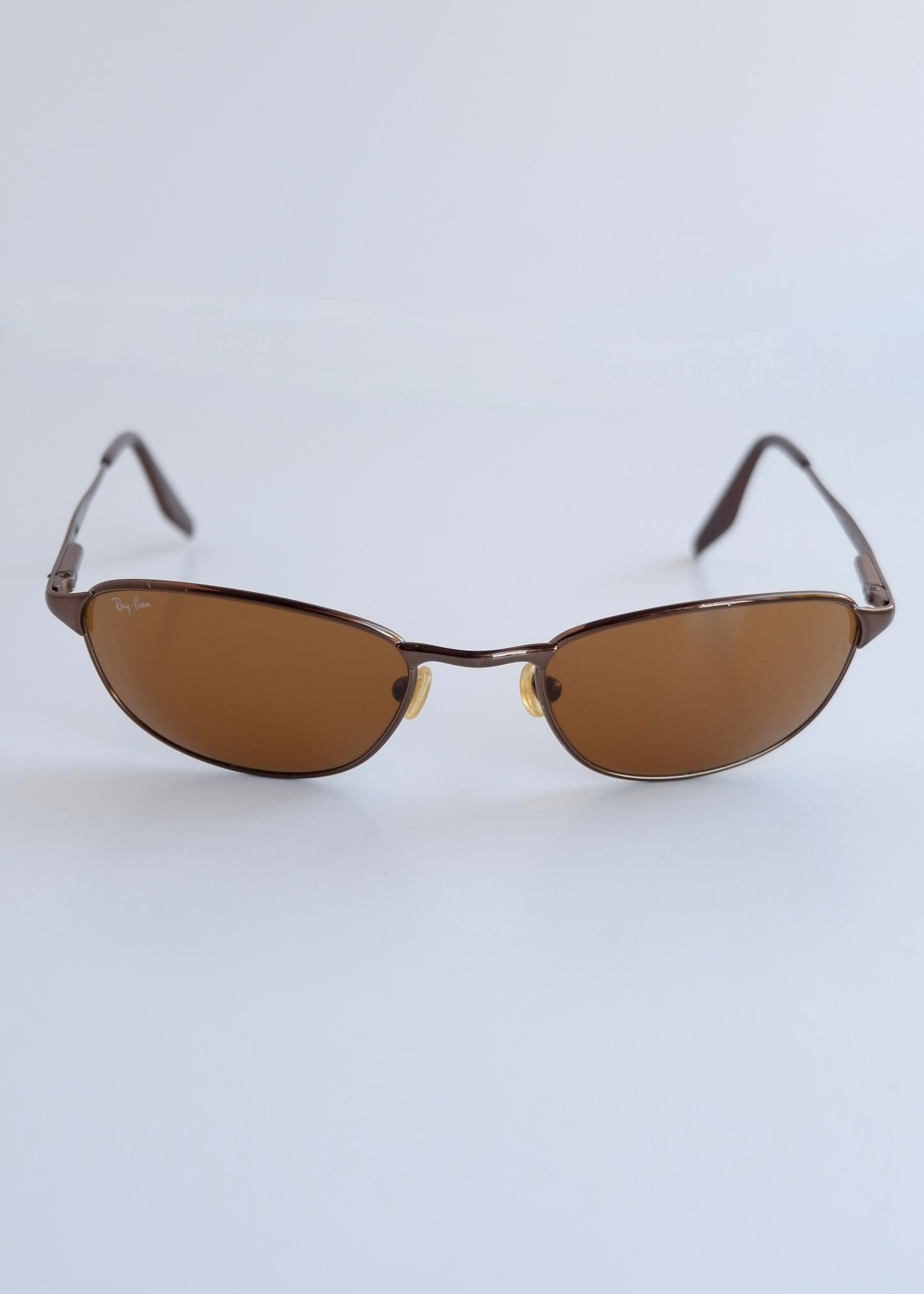 Authentic Preowned Vintage Ray Ban Brown Metal Frame Sunglasses