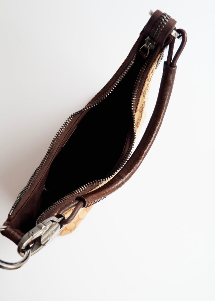 Authentic Preowned Gucci Brown GG Canvas Hobo Shoulder Bag