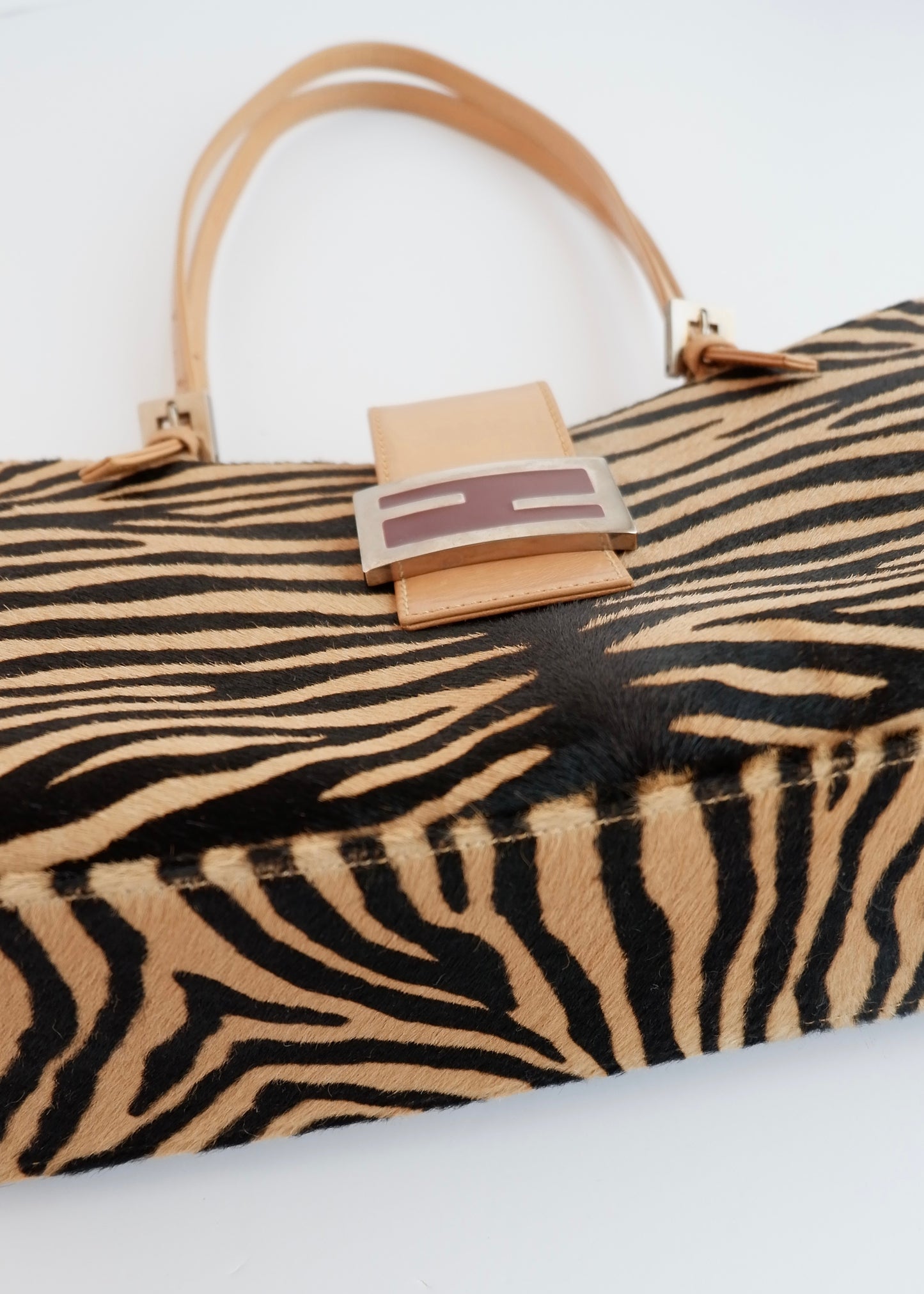 Authentic Preowned Fendi Zebra Print Shoulder Bag