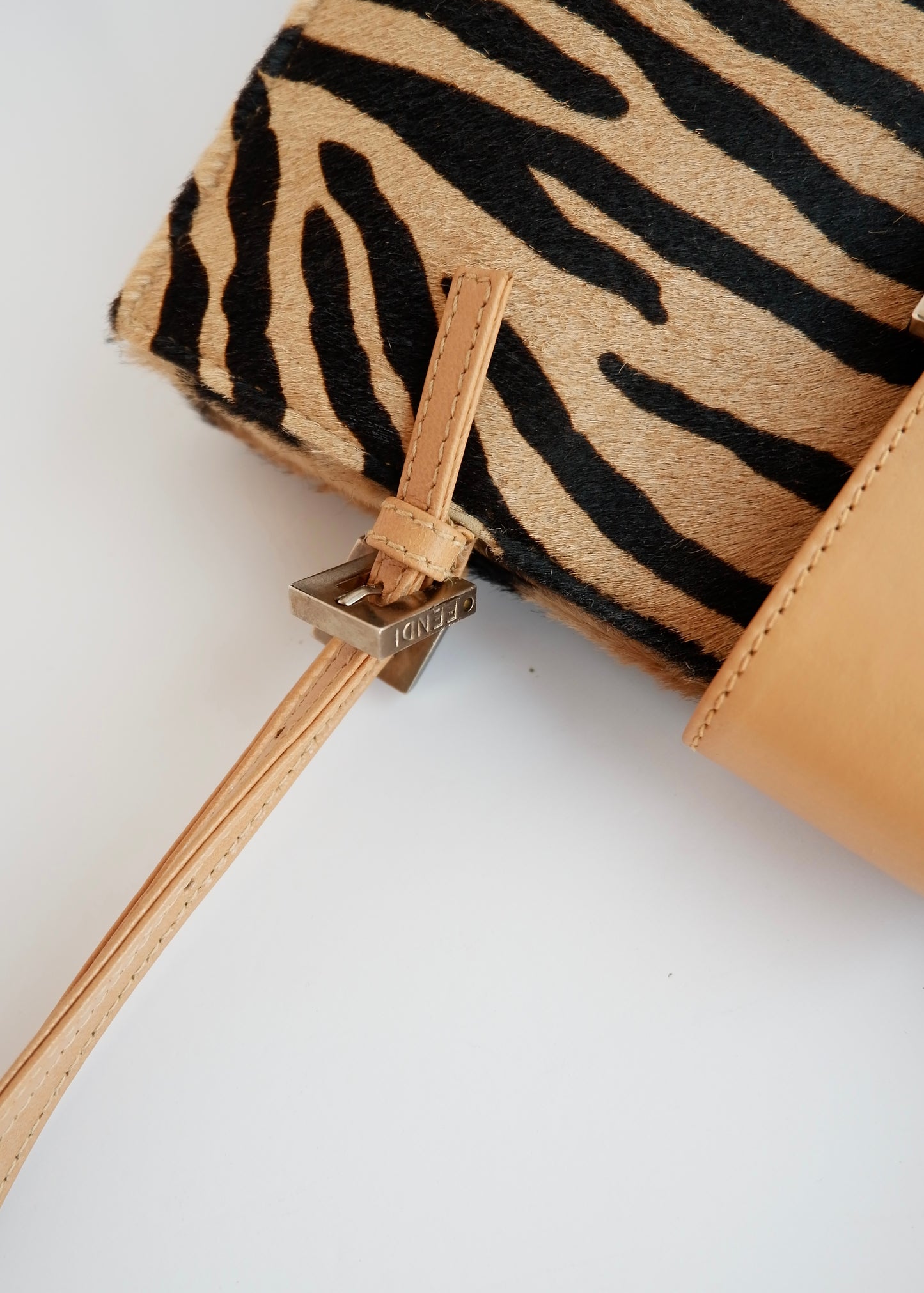 Authentic Preowned Fendi Zebra Print Shoulder Bag
