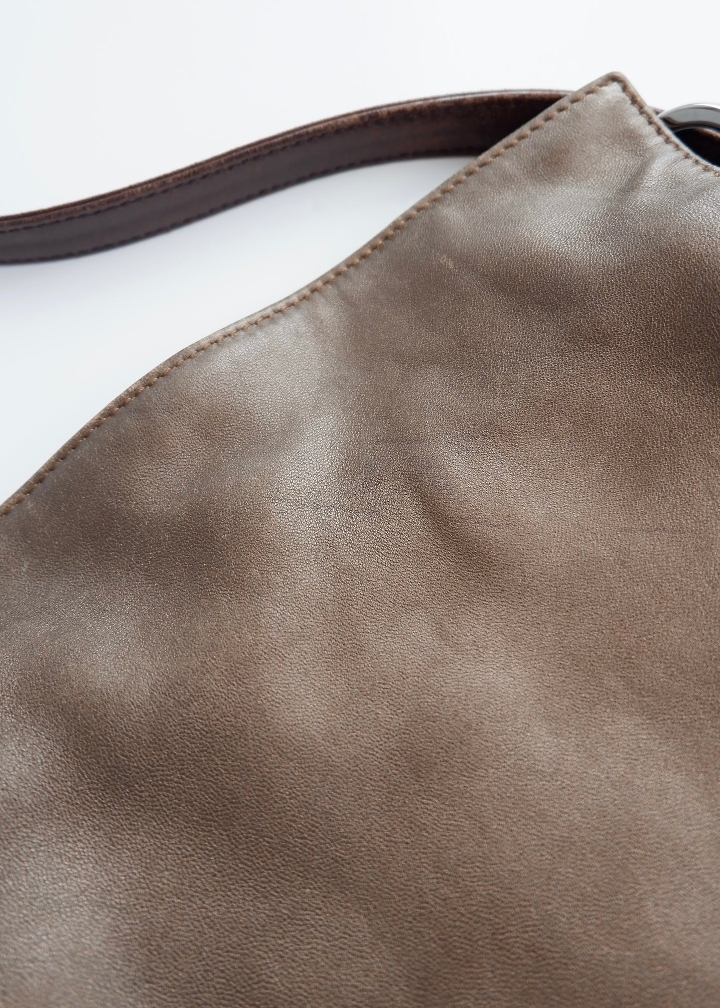 Authentic Preowned Vintage Loewe Bronze Leather Flamingo Bag