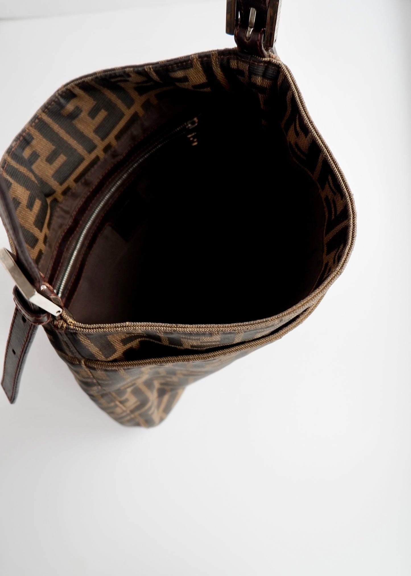 Authentic Preowned Fendi Brown Zucca Shoulder Bag