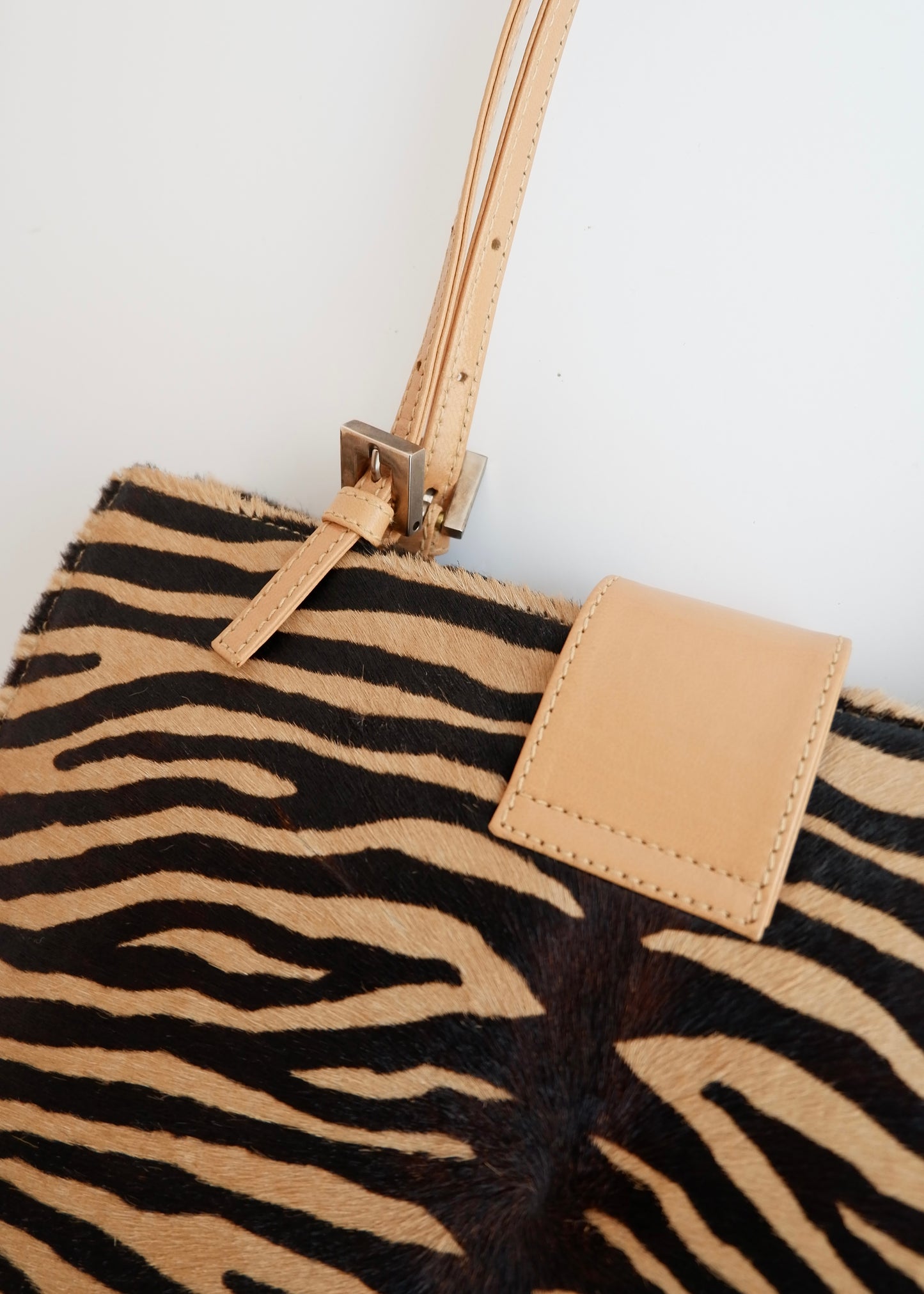 Authentic Preowned Fendi Zebra Print Shoulder Bag
