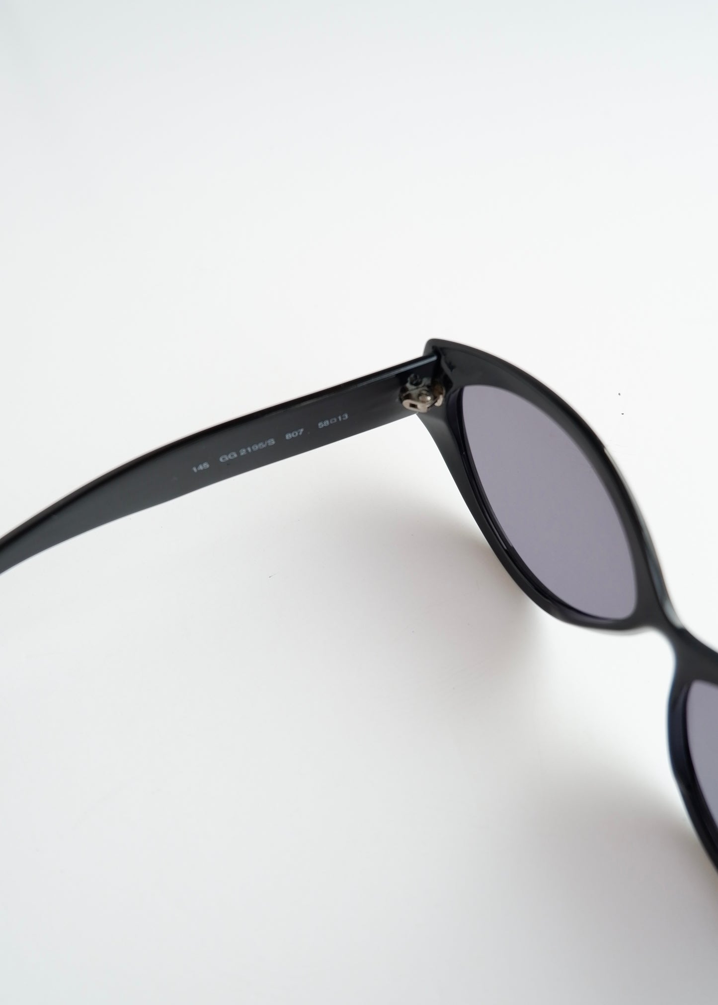 Authentic Preowned Gucci Black Cat Eye Sunglasses