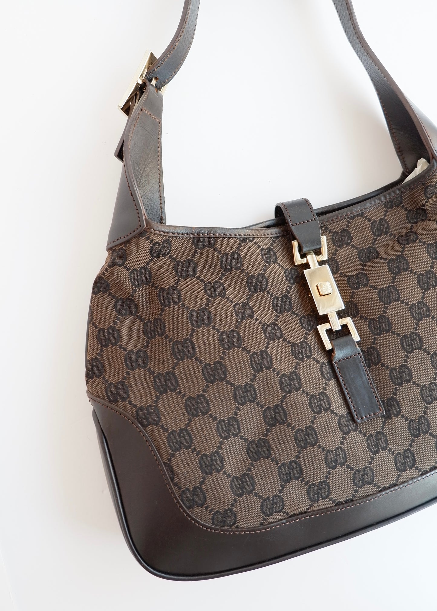 Authentic Preowned Gucci Brown GG Canvas Jackie Bag