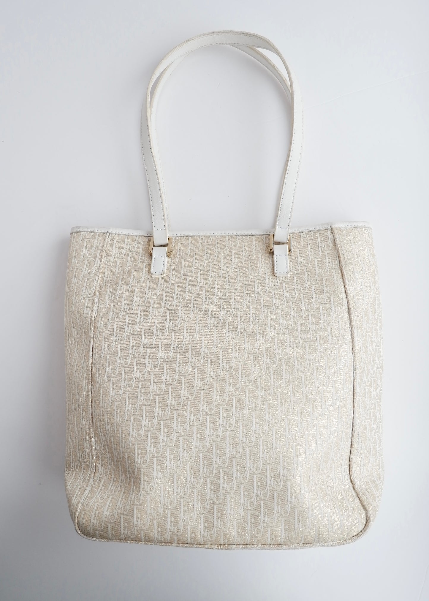 Authentic Preowned Dior Champagne Sparkle Trotter Tote Bag