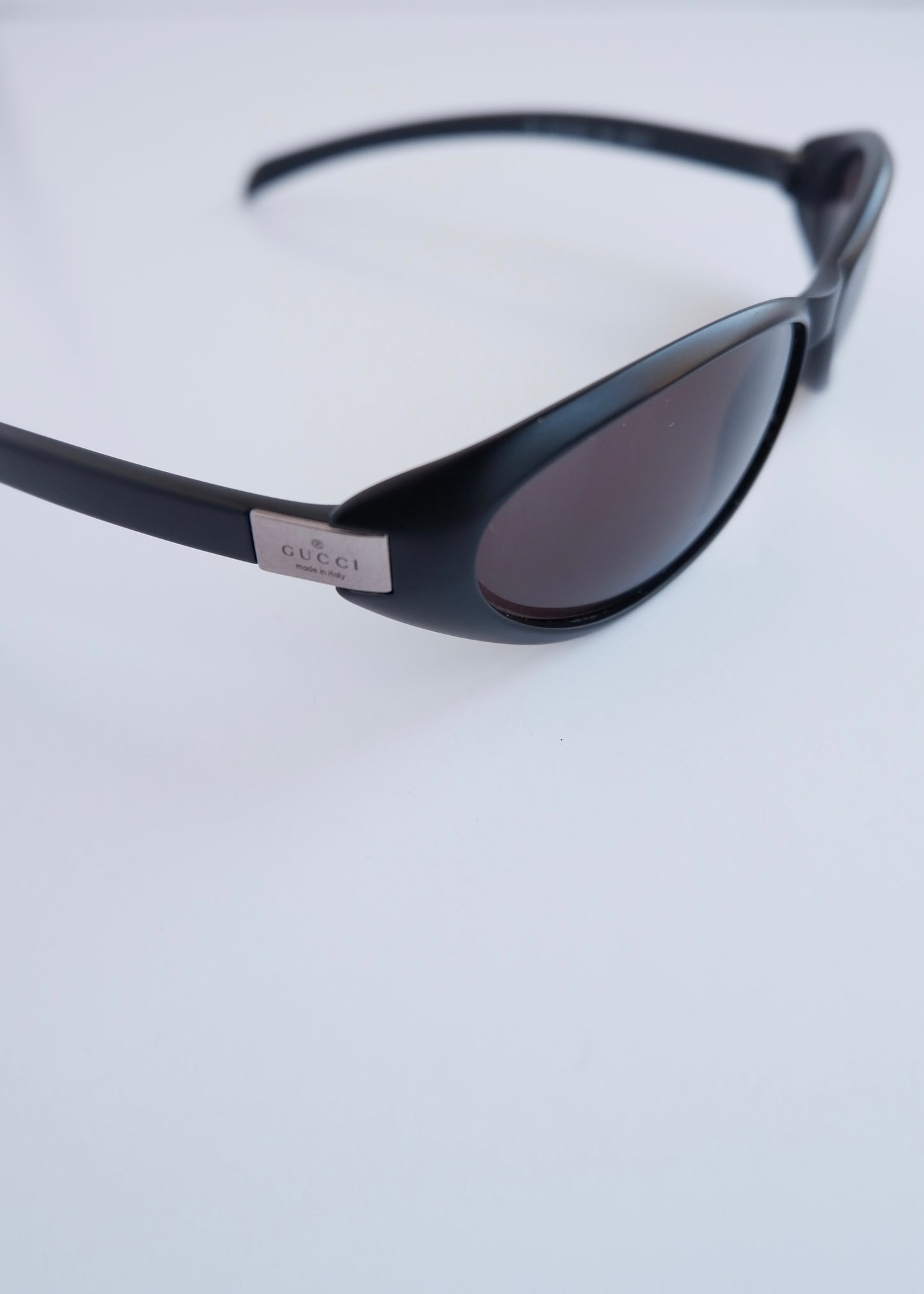 Authentic Preowned Gucci Black Round Frame Sport Sunglasses