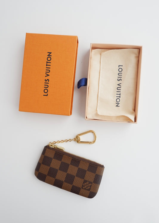 Authentic Preowned Louis Vuitton Damier Ebene Pochette Cle