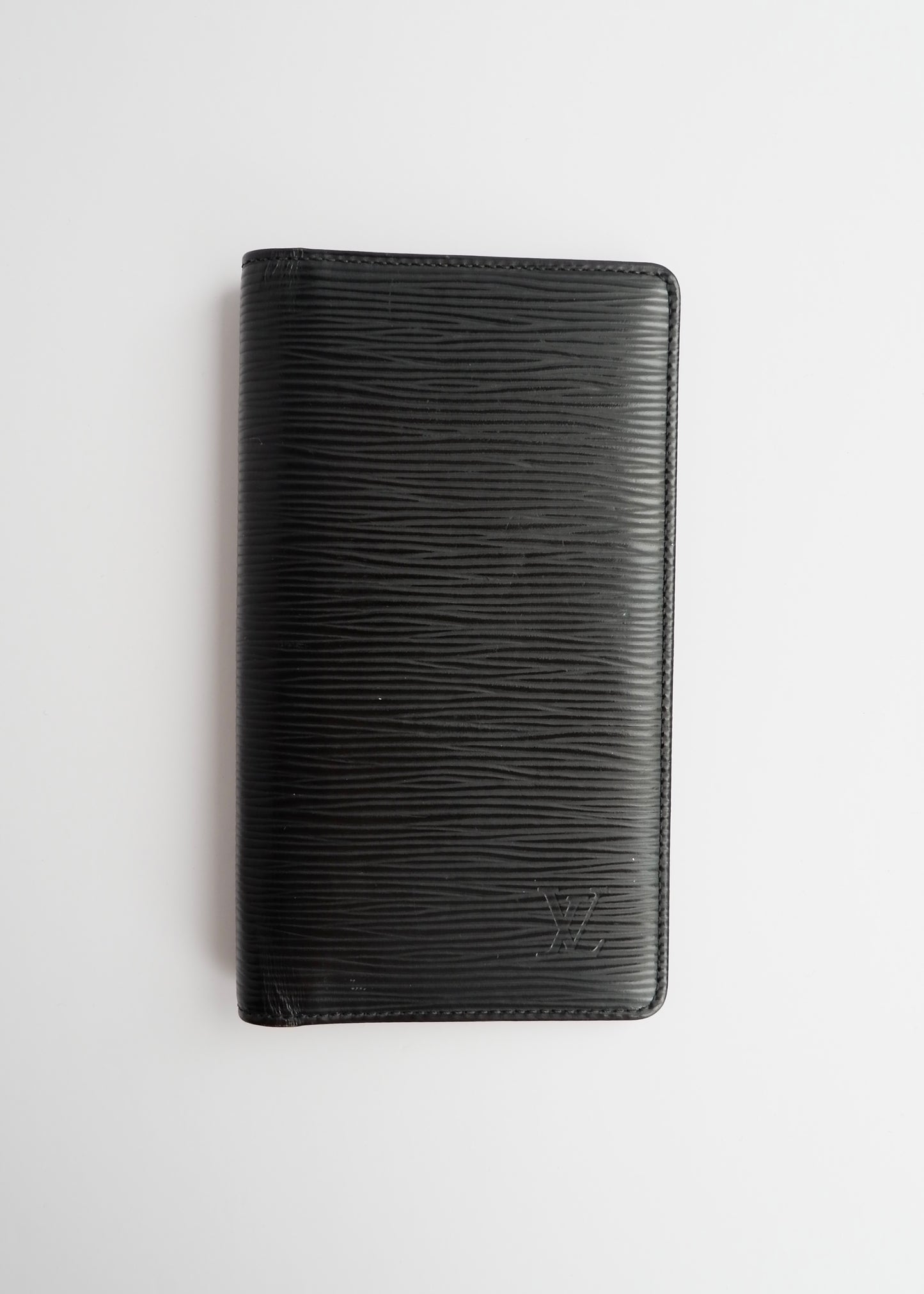 Authentic Preowned Louis Vuitton Black Epi Leather Bi Fold Card Holder