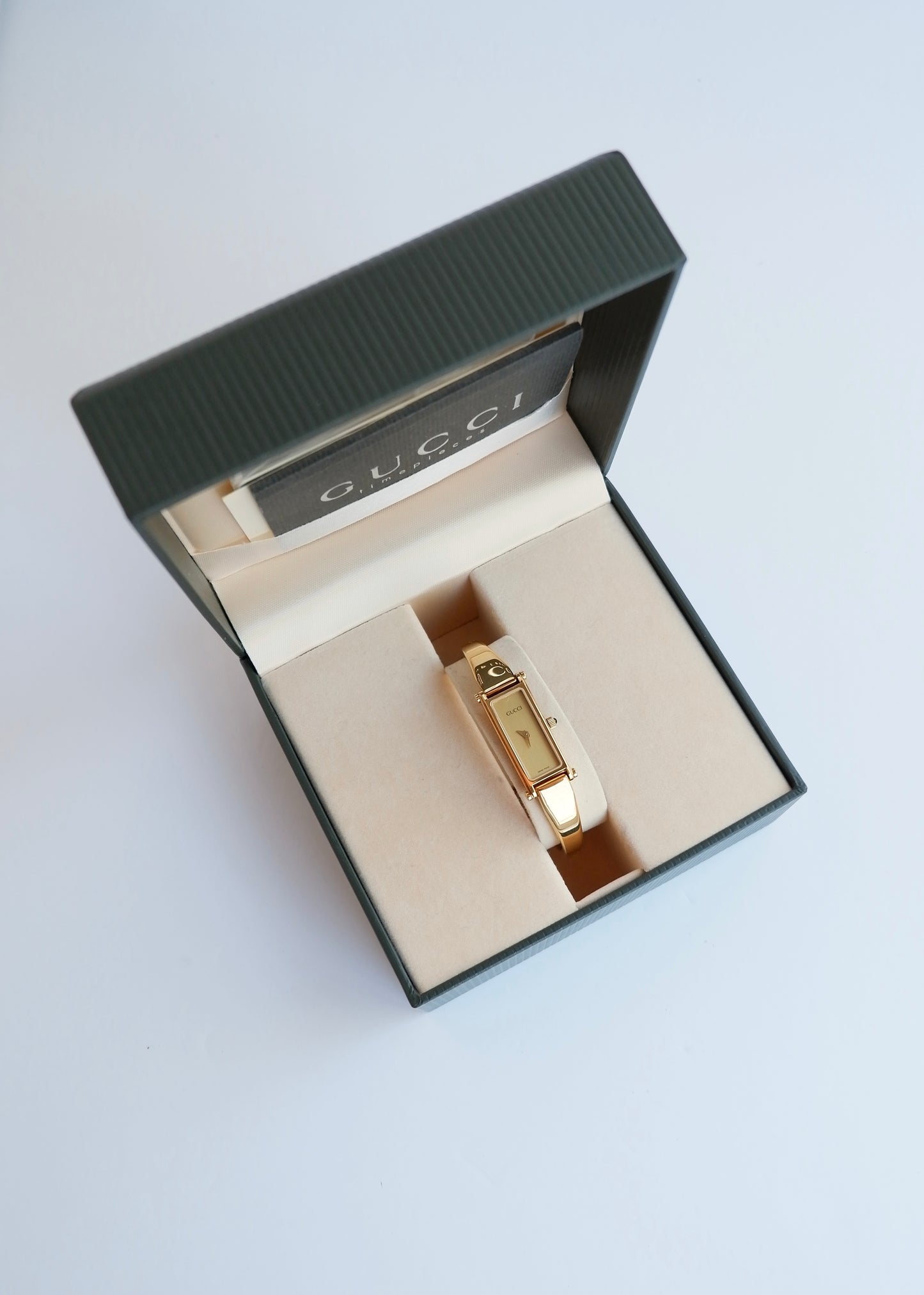 Authentic Preowned Vintage Gucci Gold Tone Horsebit Watch