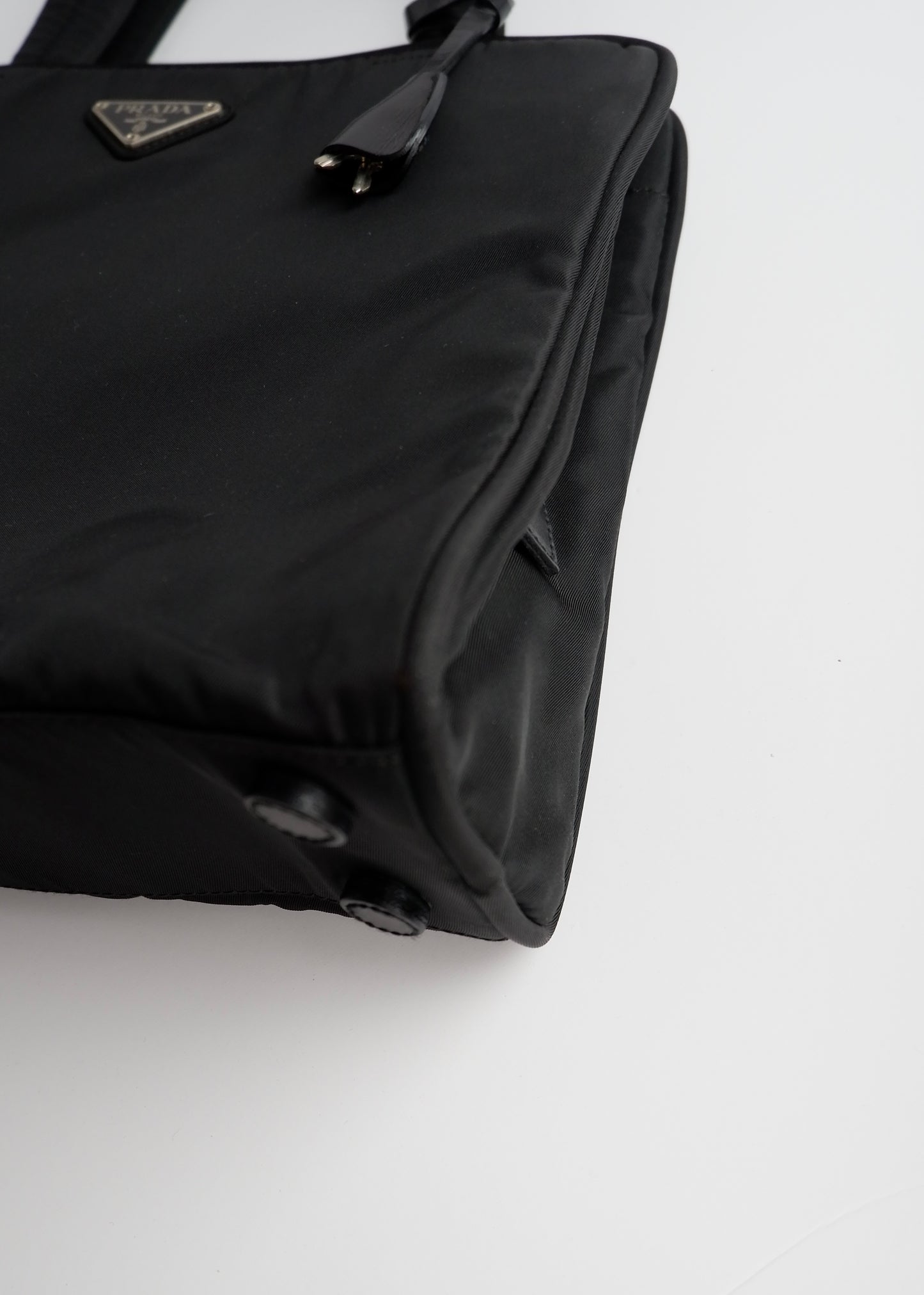 Authentic Preowned Prada Black Nylon Top Handle/ Tote Bag