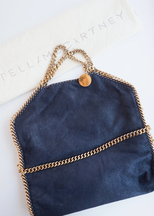 Authentic Preowned Stella McCartney Navy Fallabela Two Way Shoulder Bag