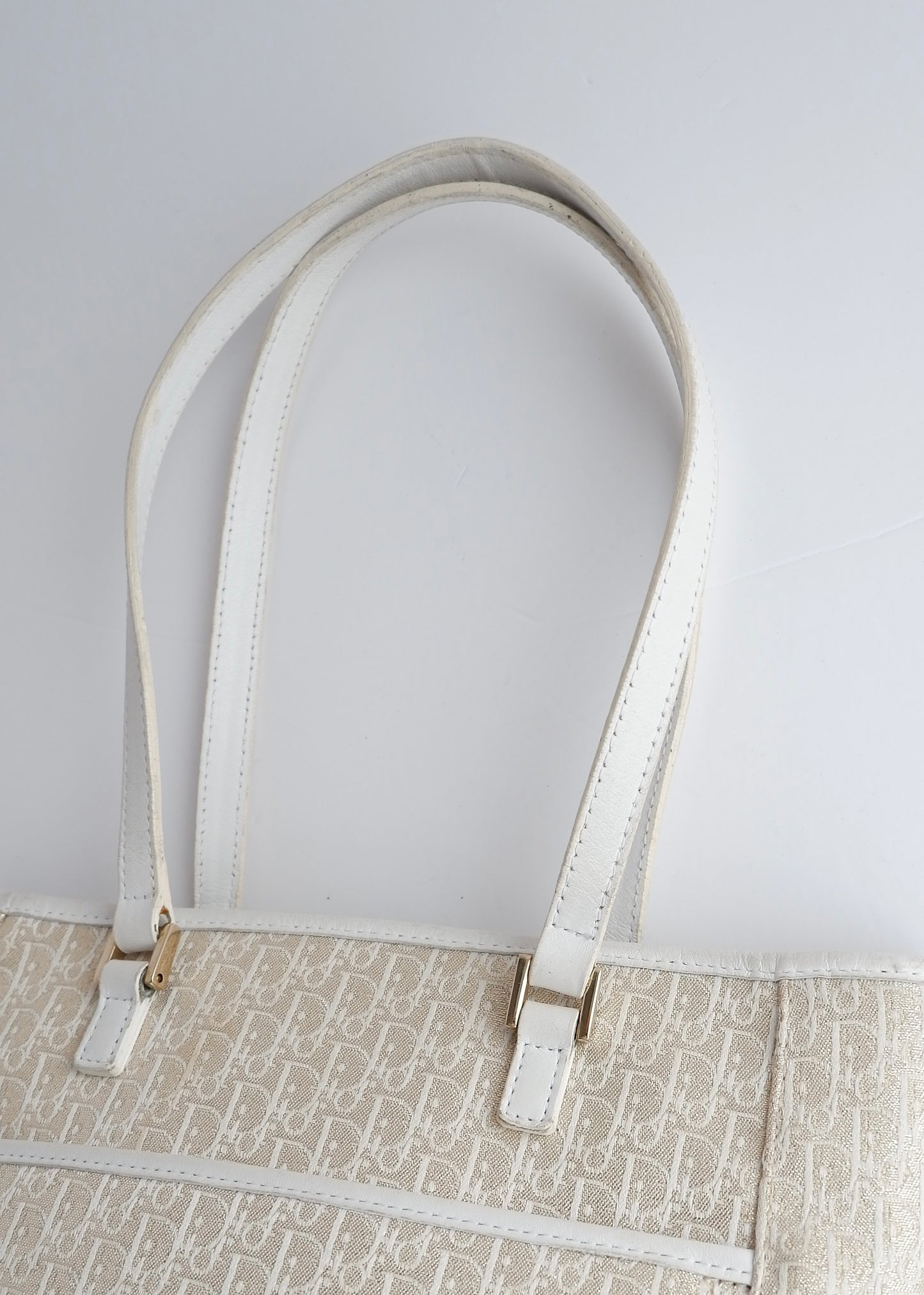 Authentic Preowned Dior Champagne Sparkle Trotter Tote Bag